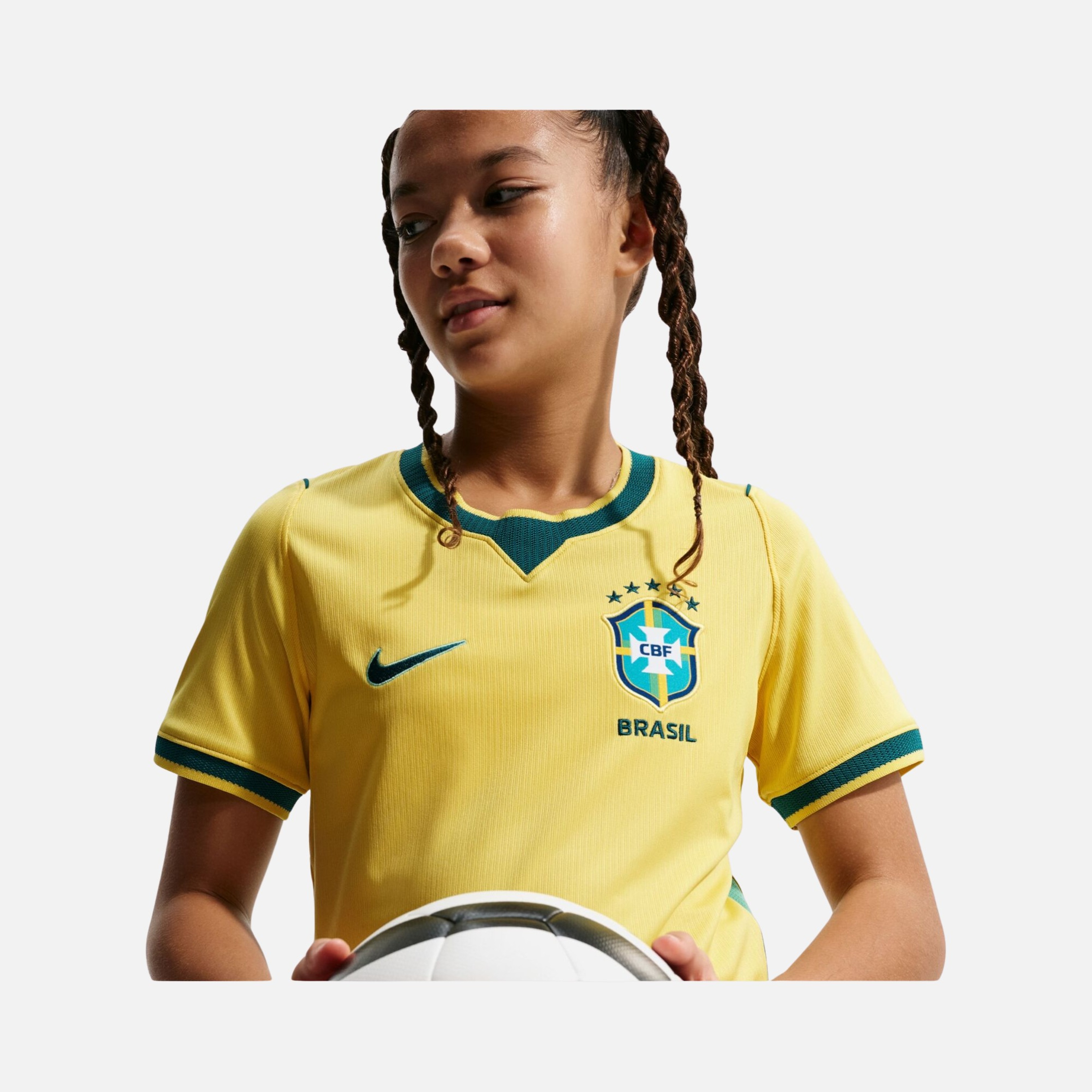 Nike Brezilya 2026 İç Saha Dri-FIT Çocuk Forma