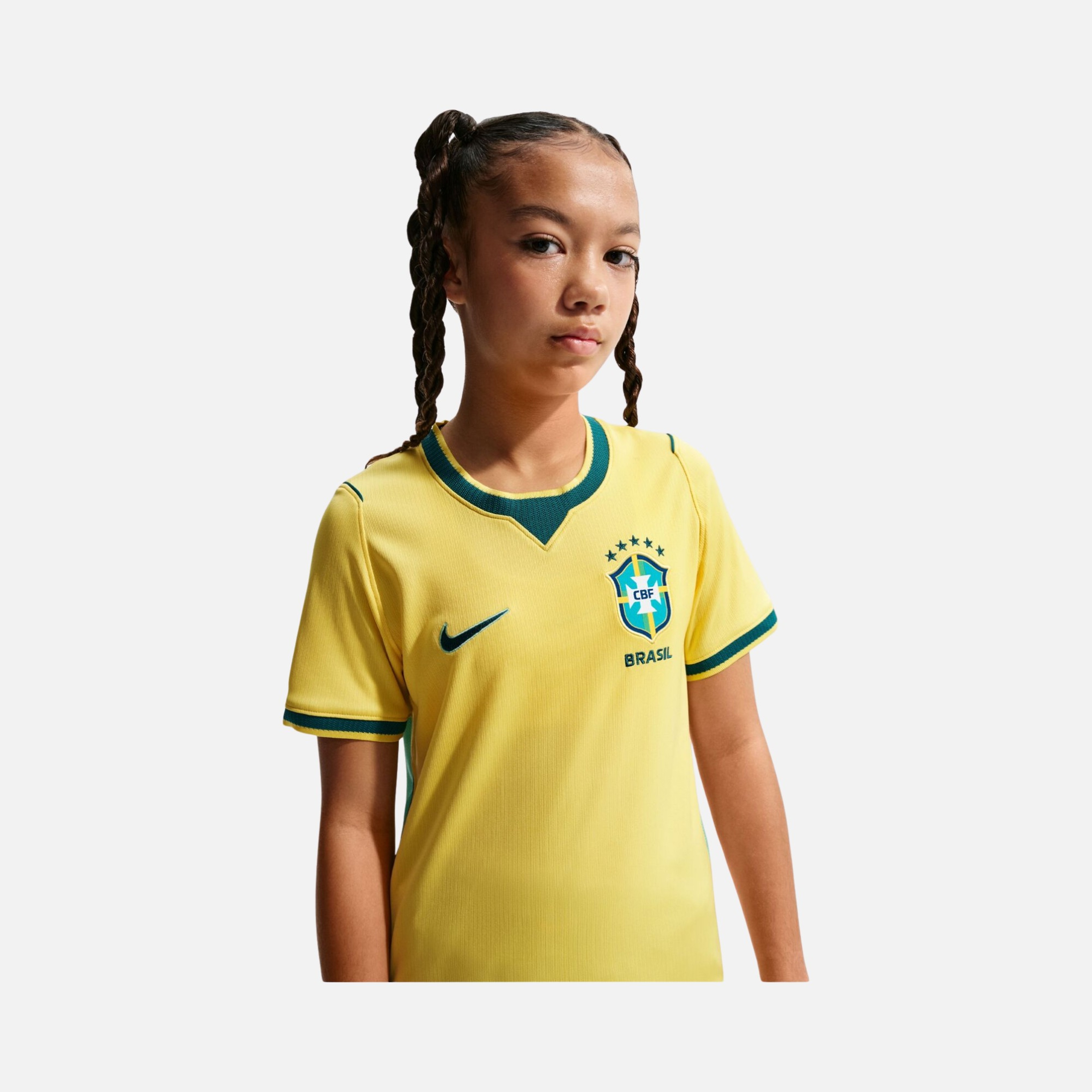 Nike Brezilya 2026 İç Saha Dri-FIT Çocuk Forma