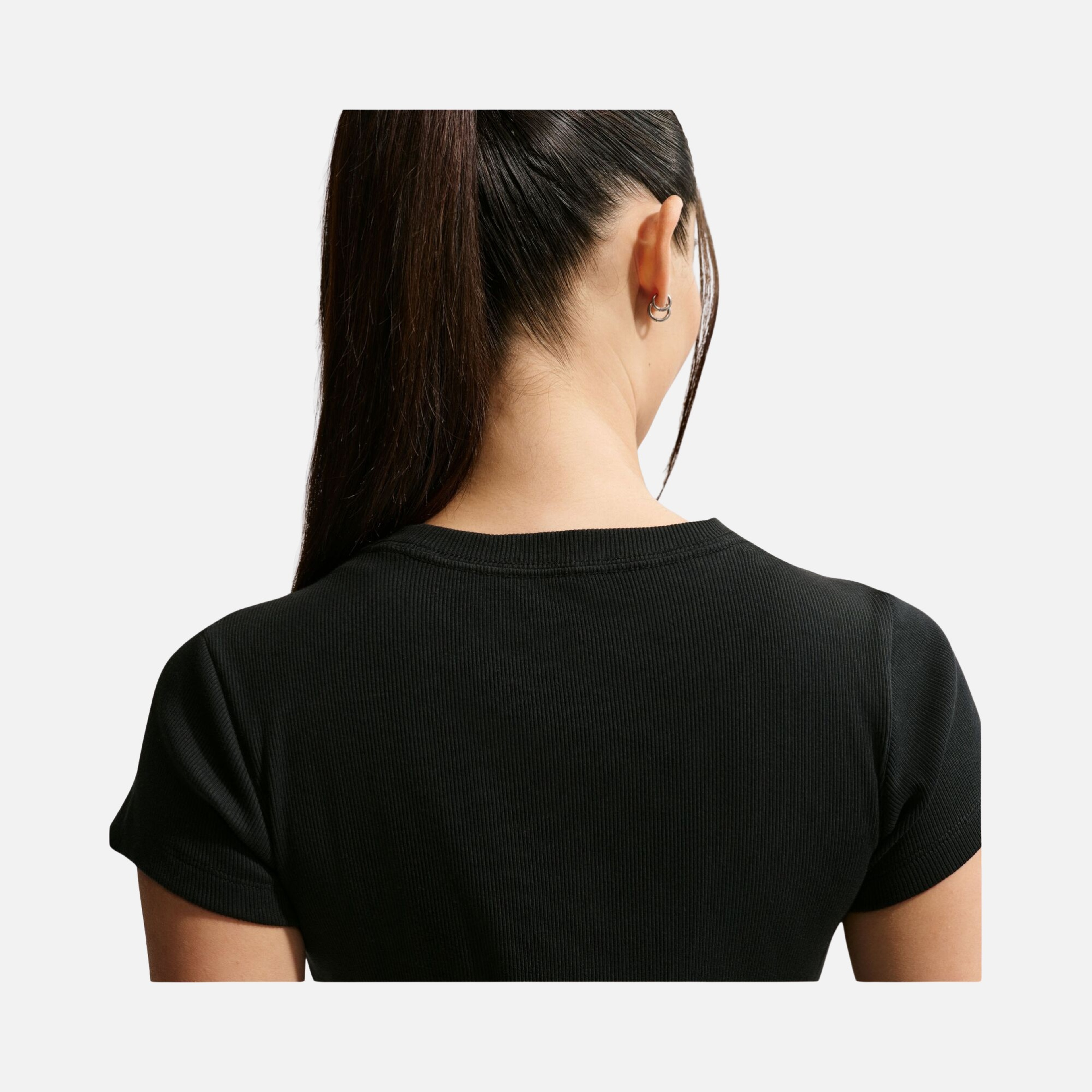 Nike Sportswear Rib Modern Crop Just Do It Kadın Tişört