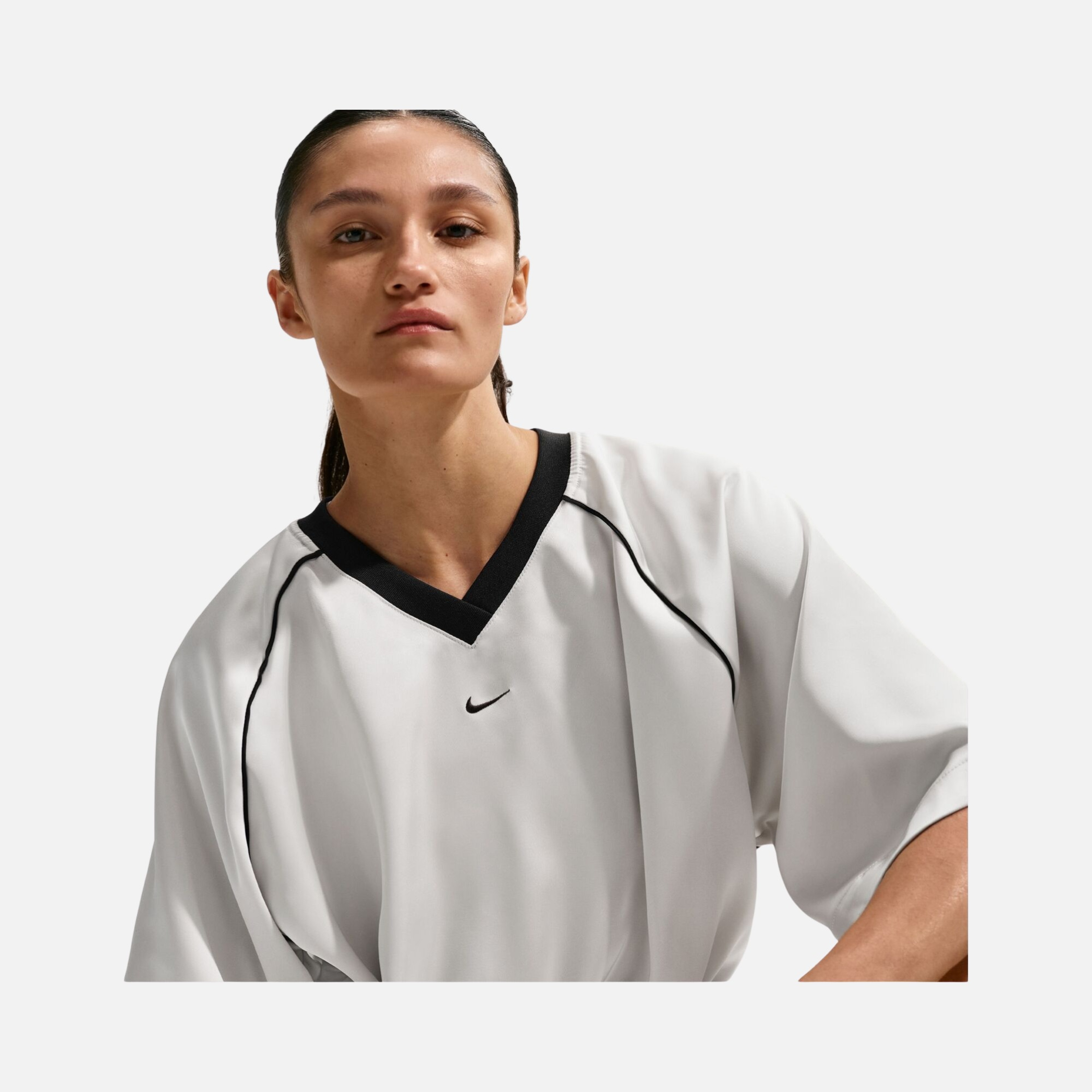 Nike Sportswear Offline Woven Satin Kadın Tişört