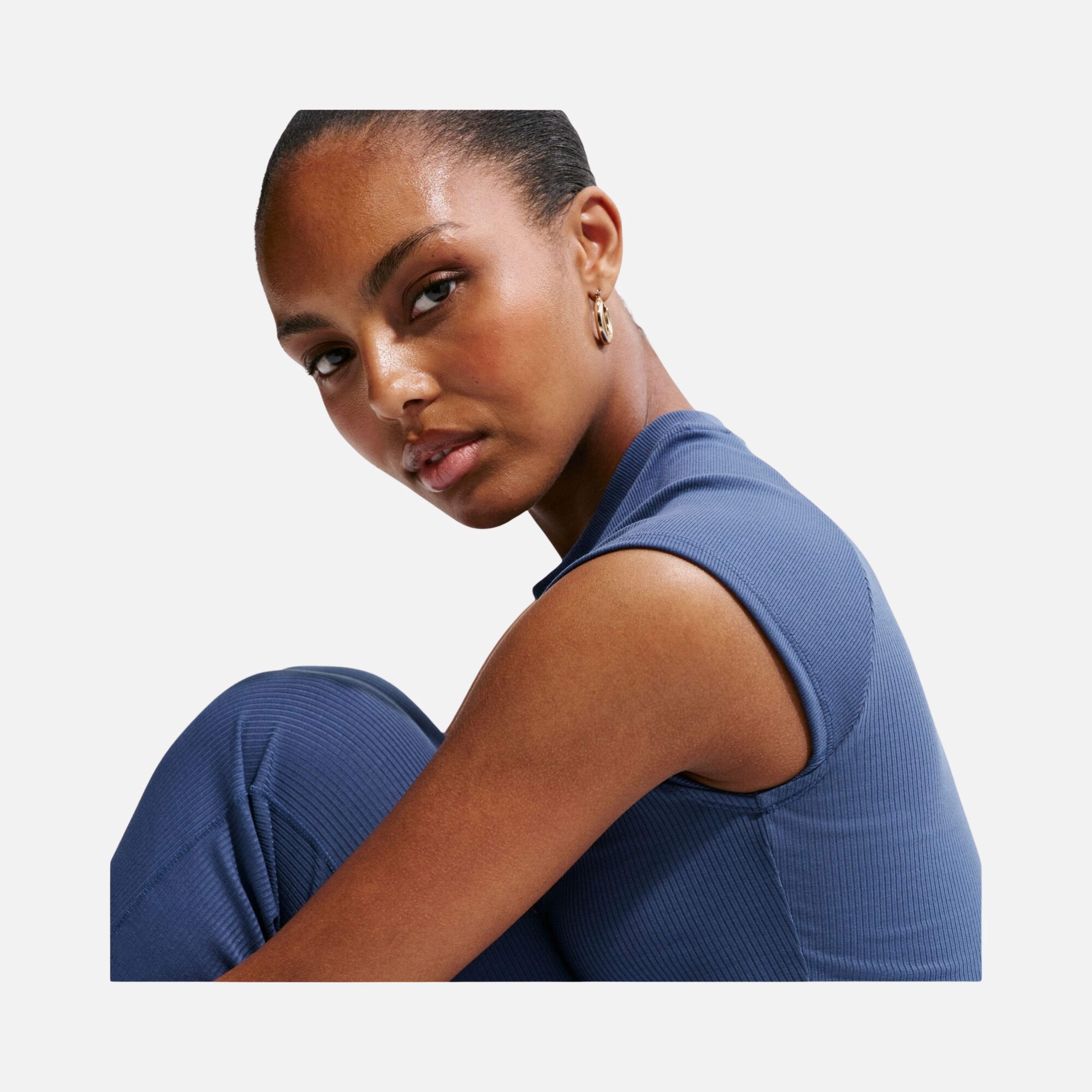 Nike Nsw Chill Knit Rib Ss Top Kadın Tişört