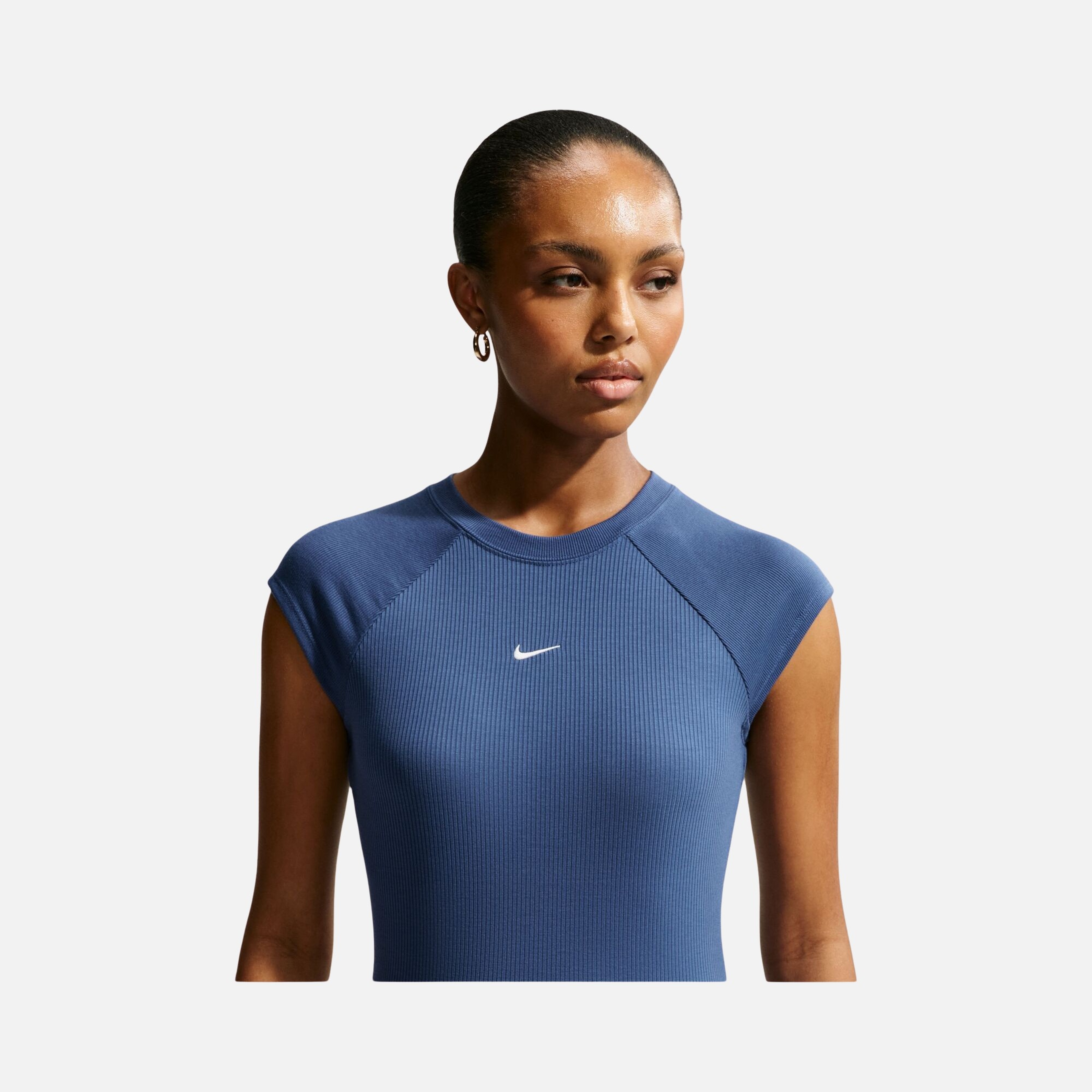 Nike Nsw Chill Knit Rib Ss Top Kadın Tişört