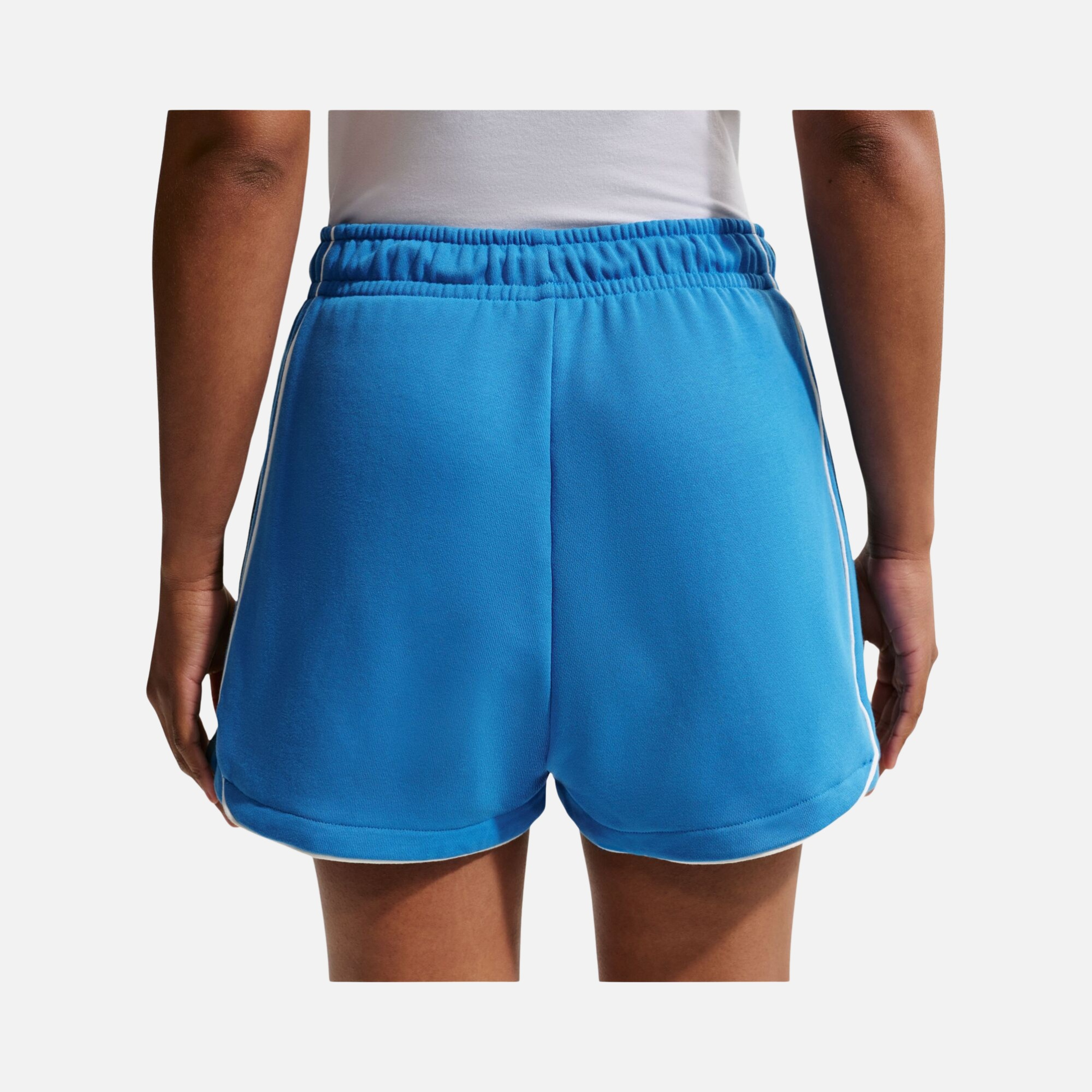 Nike Sportswear Street Grafik Mid-Rise Fleece Kadın Şort