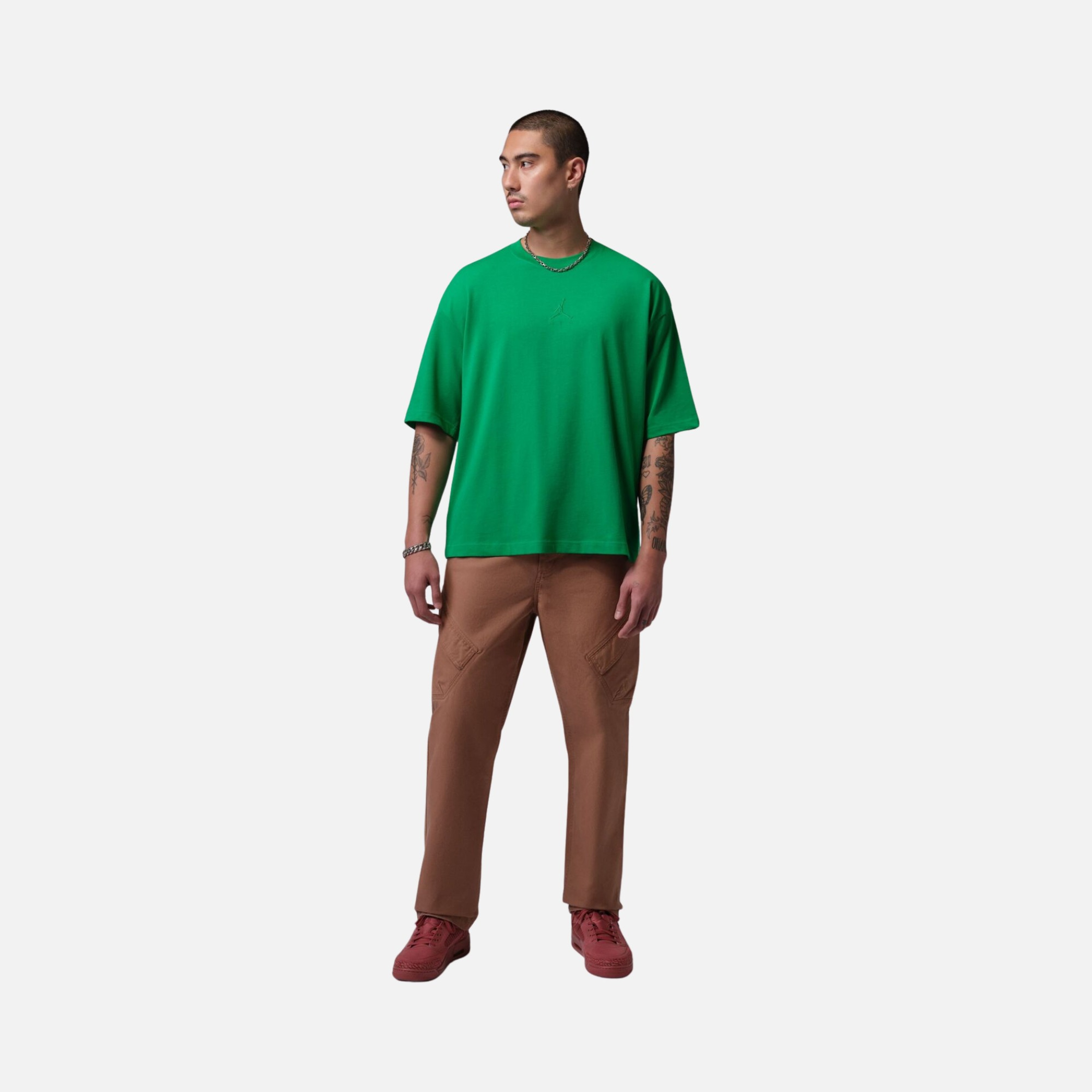 Nike MJ Flt Ess Oversize Ss Crew Erkek Tişört