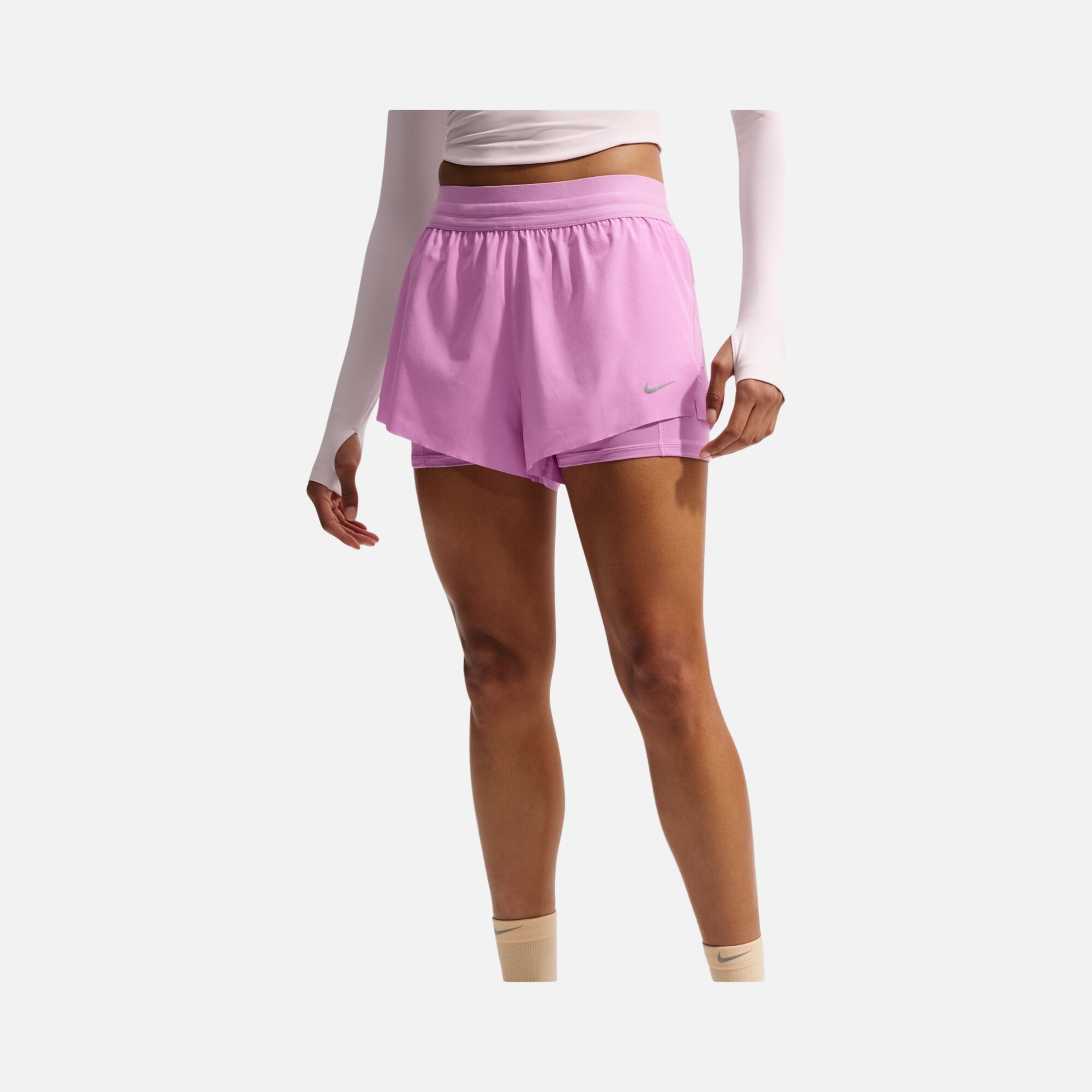 Nike Swift Dri-Fit High Waist 2-in-1 Running Kadın Şort