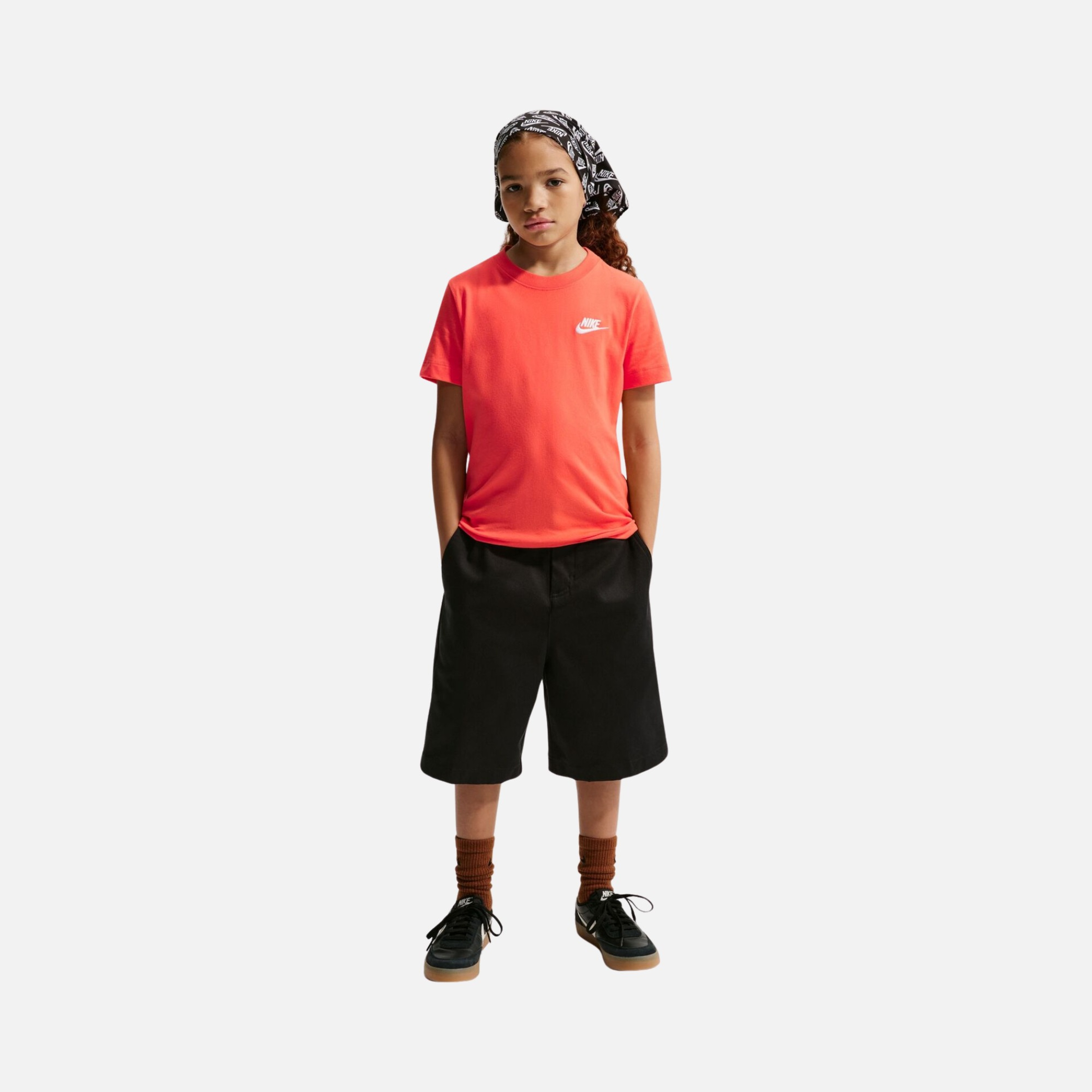 Nike Sportswear Embroidered Futura LBR Short-Sleeve Çocuk Tişört