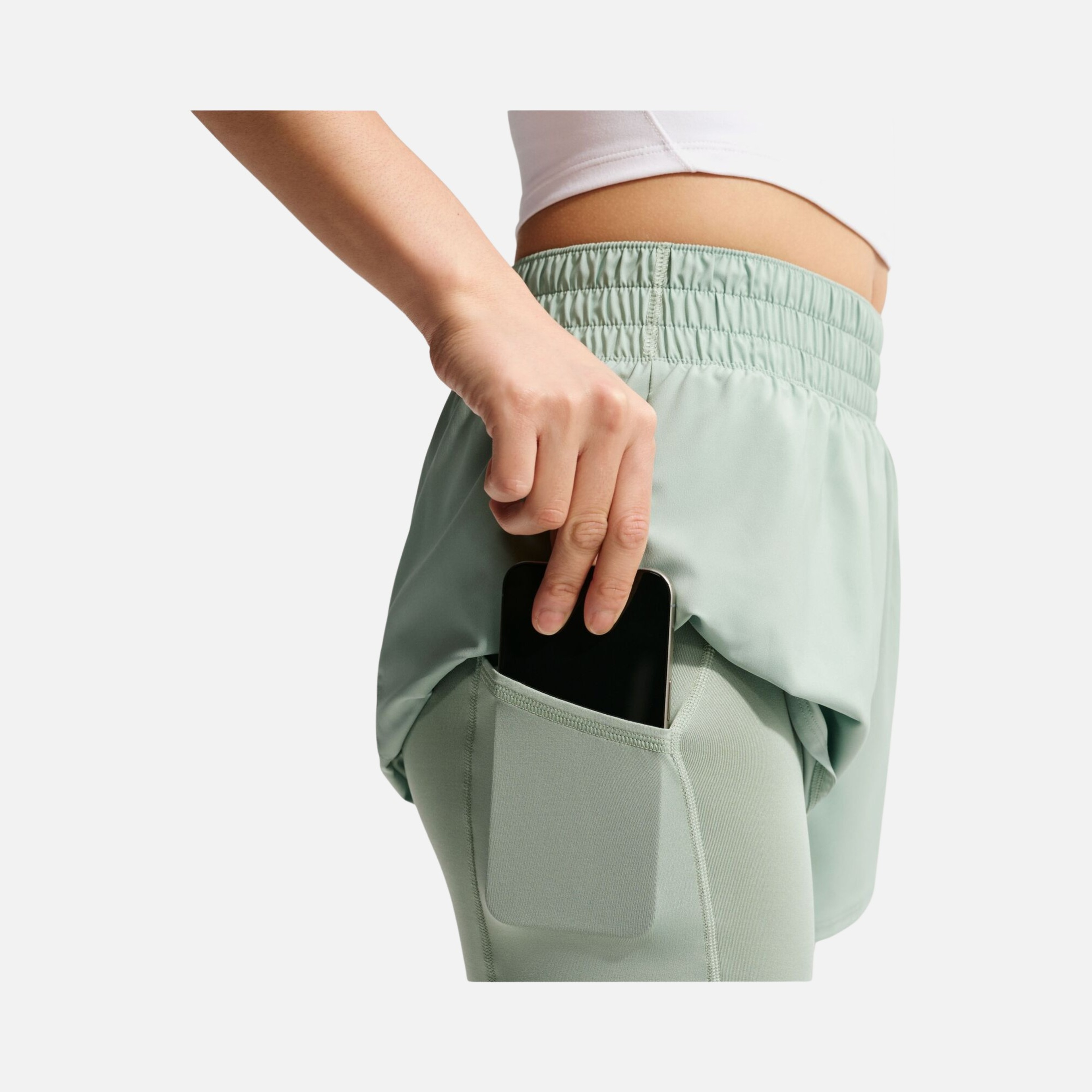 Nike Dri-Fit One High-Waisted 3" 2-in-1 Training Kadın Şort