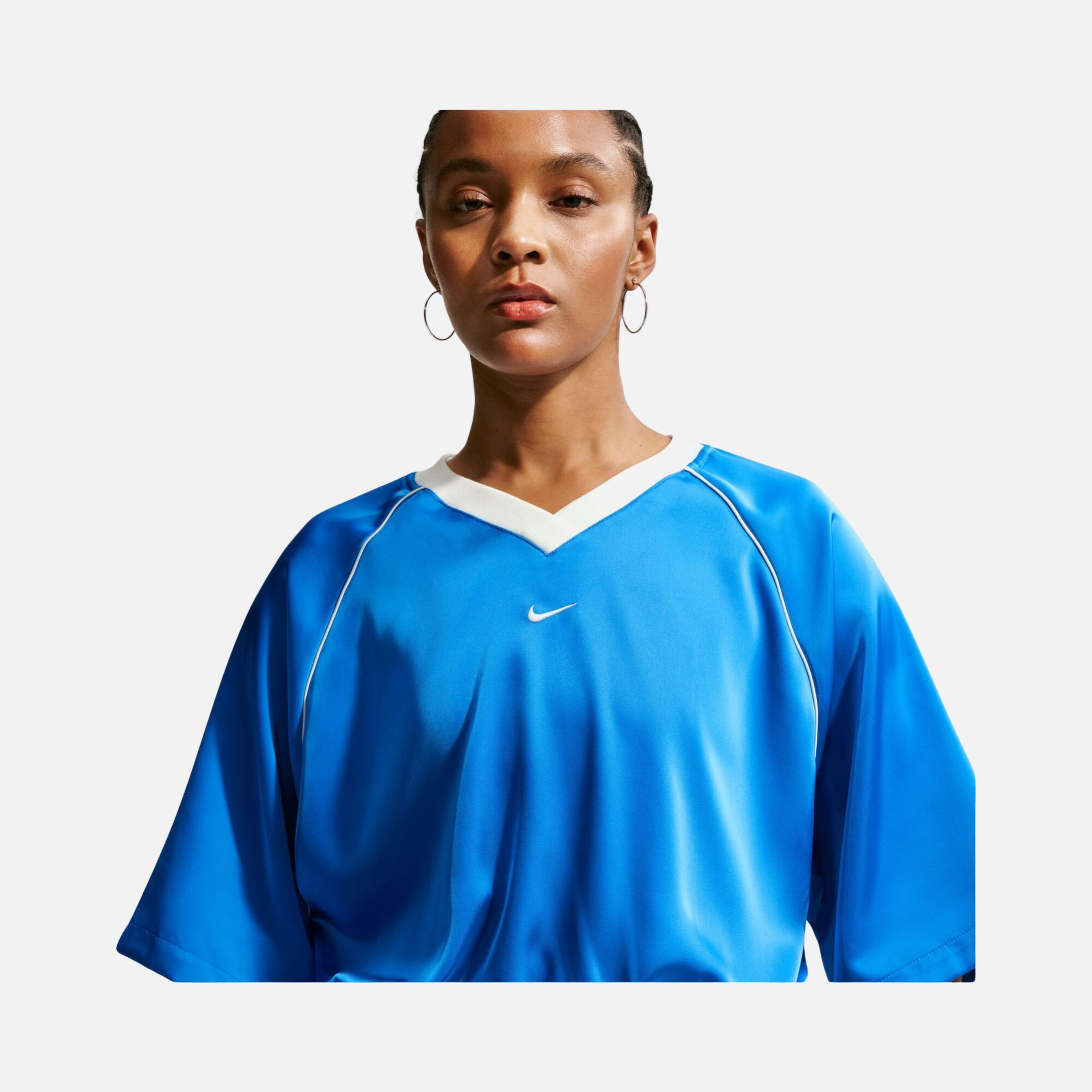 Nike Sportswear Offline Woven Satin Kadın Tişört