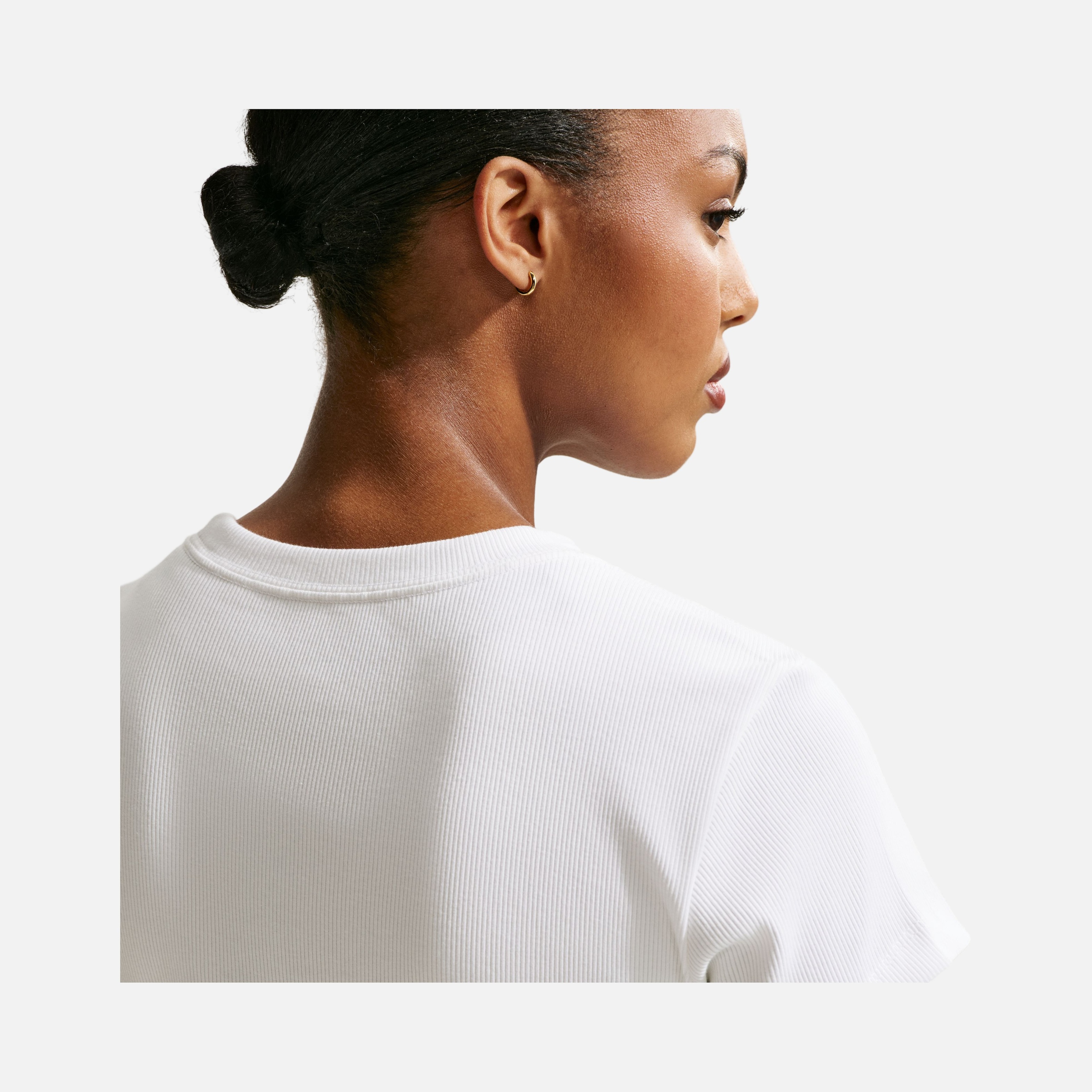 Nike Sportswear Rib Modern Crop Just Do It Kadın Tişört