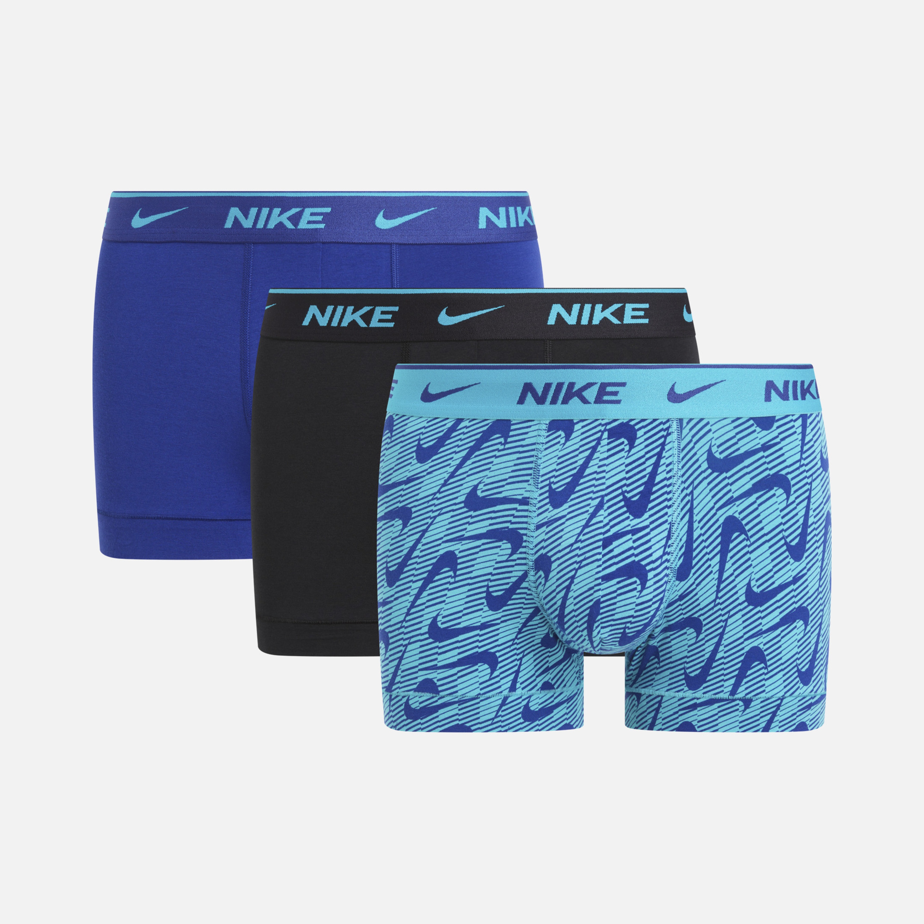 Nike Logo Printed Trunk 3'lü Erkek Boxer