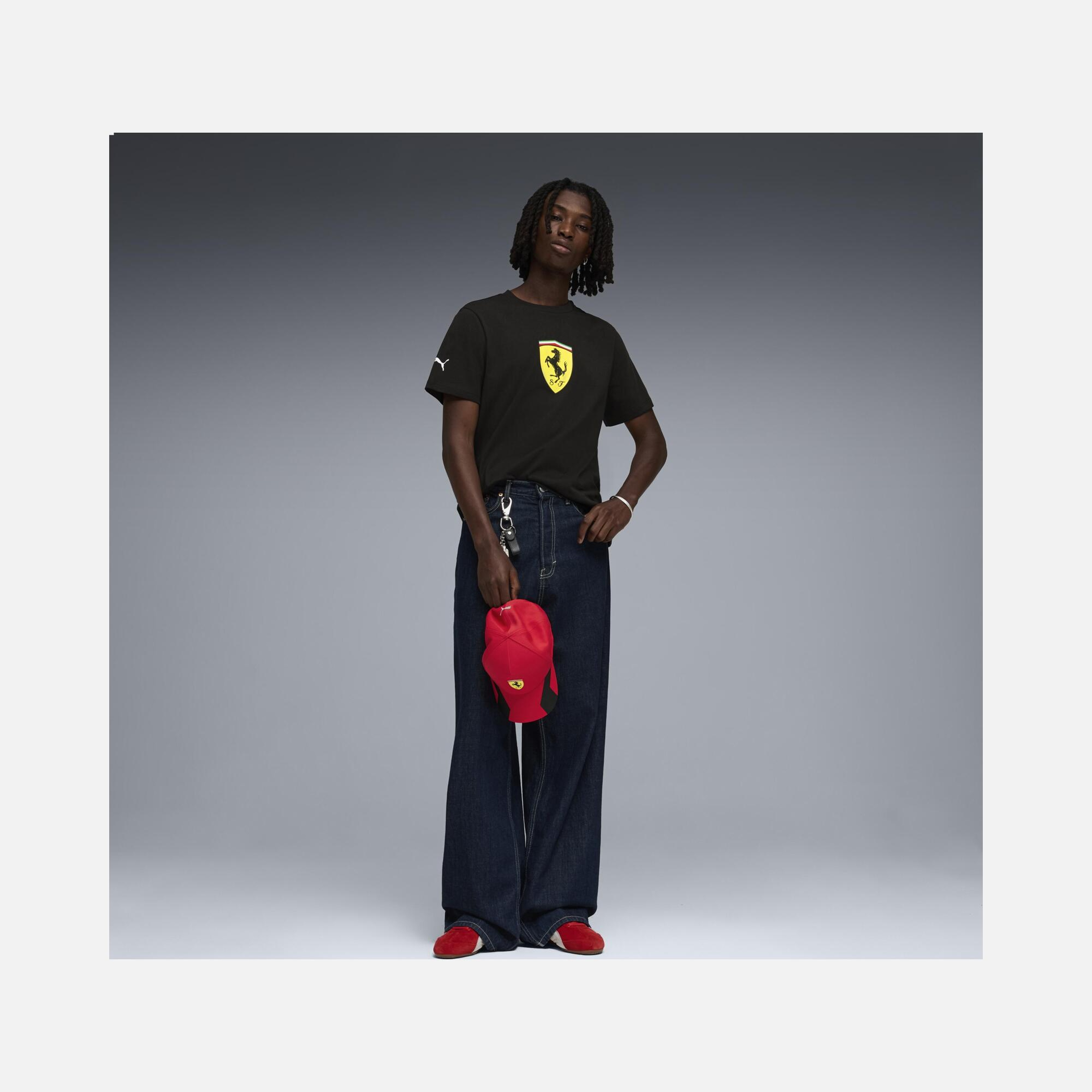 Puma Scuderia Ferrari Colored Shield Erkek Tişört