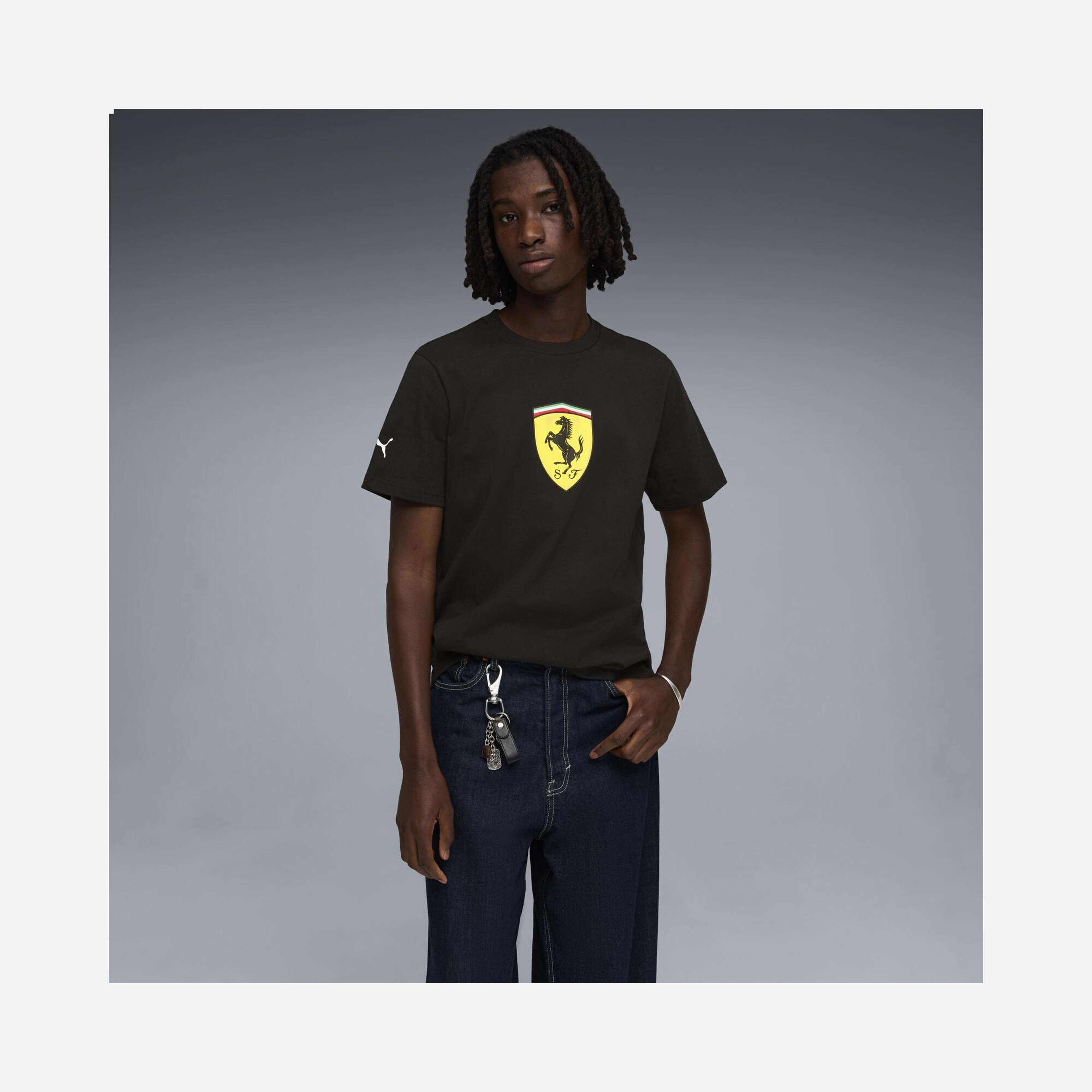 Puma Scuderia Ferrari Colored Shield Erkek Tişört