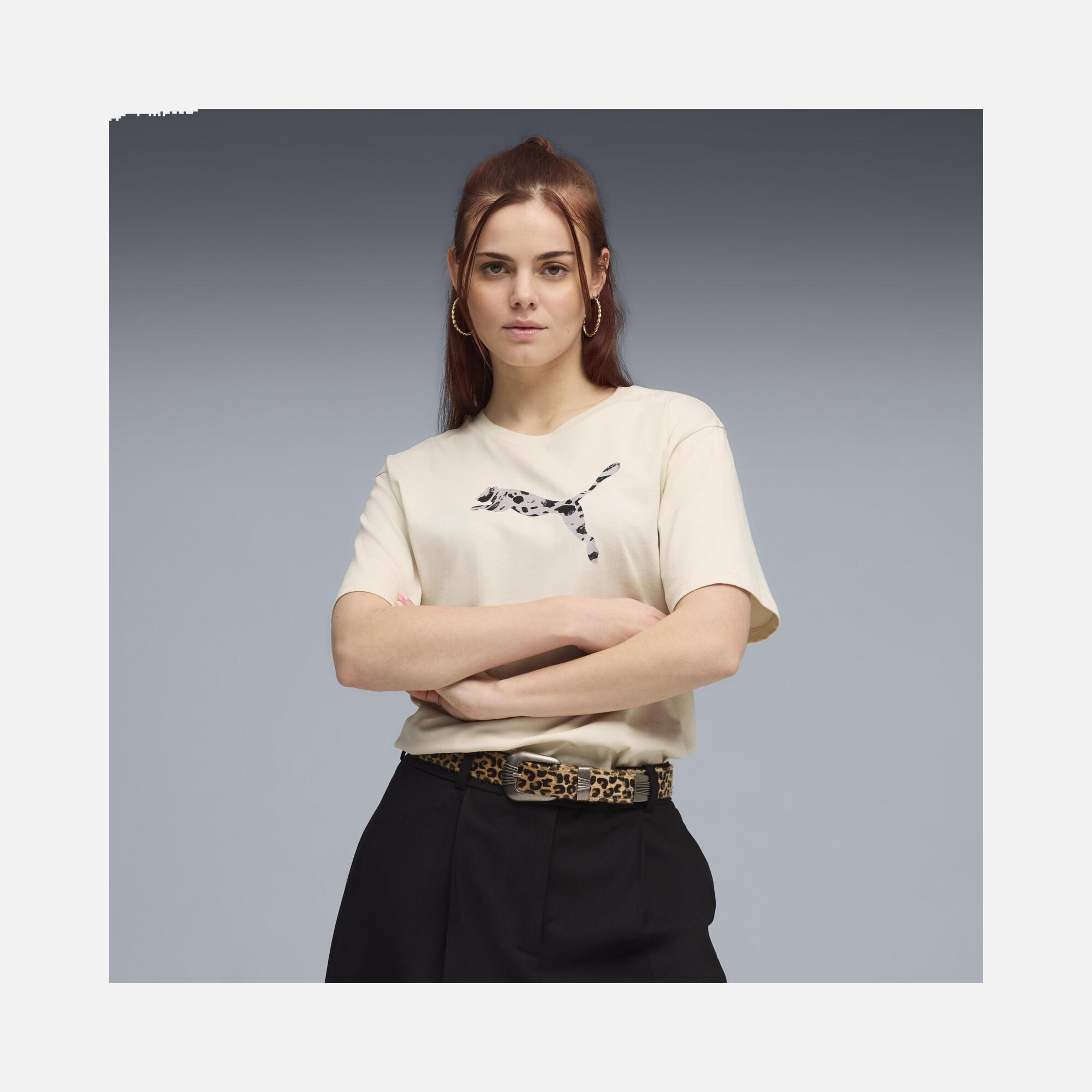 Puma Essentials Graphic Animal Kadın Tişört
