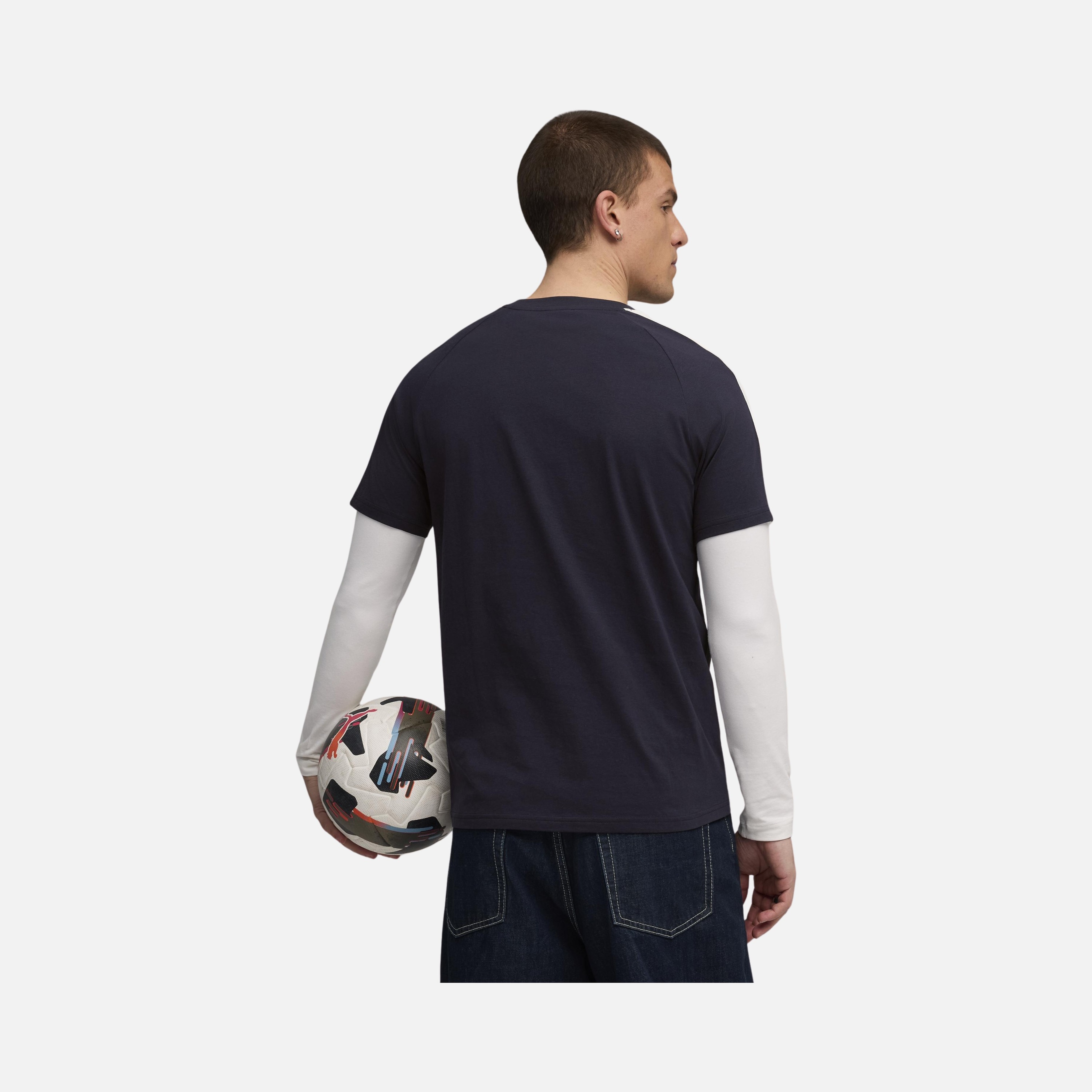 Puma Sportswear T7 Iconic Cat Logo Colorblock Short-Sleeve Erkek Tişört