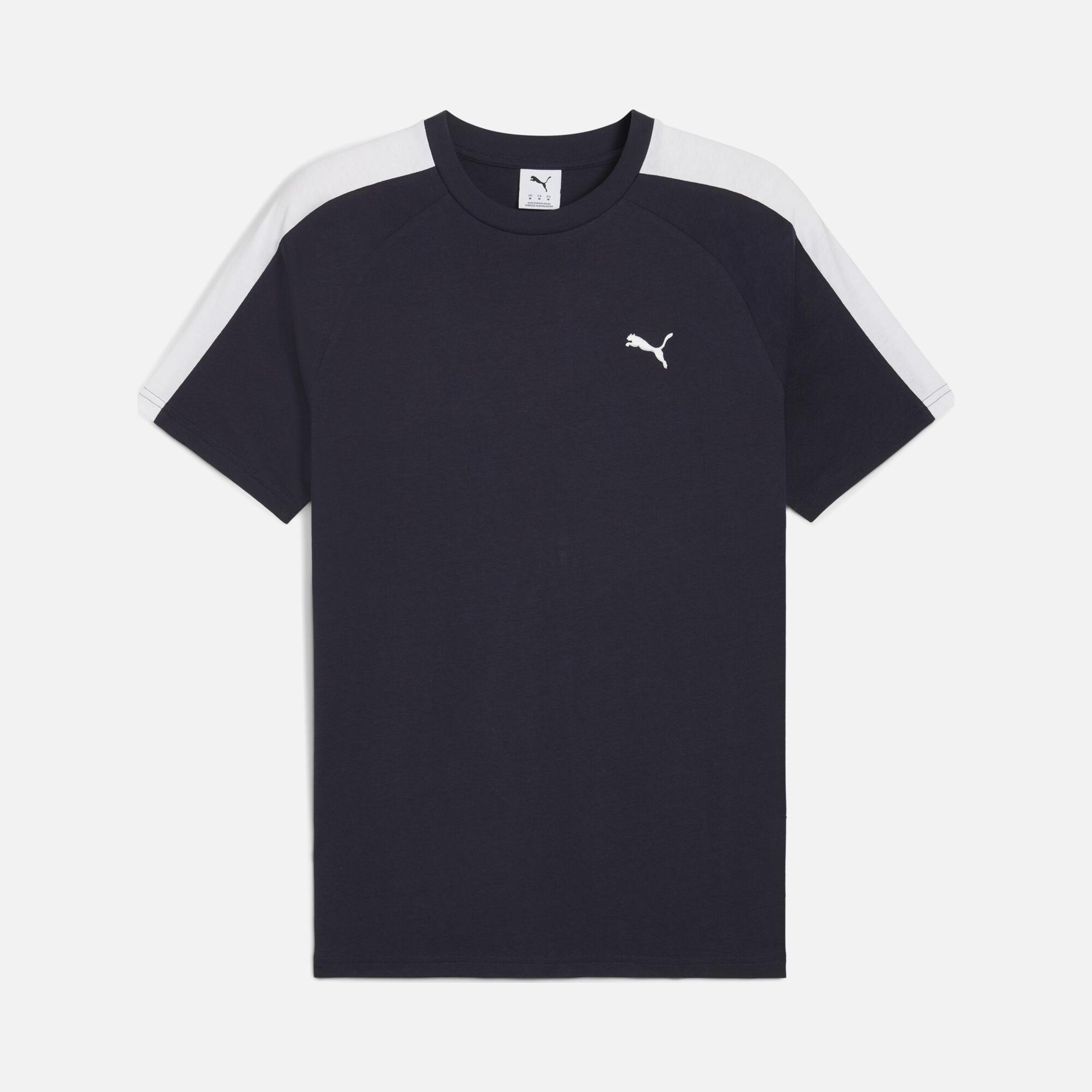Puma Sportswear T7 Iconic Cat Logo Colorblock Short-Sleeve Erkek Tişört