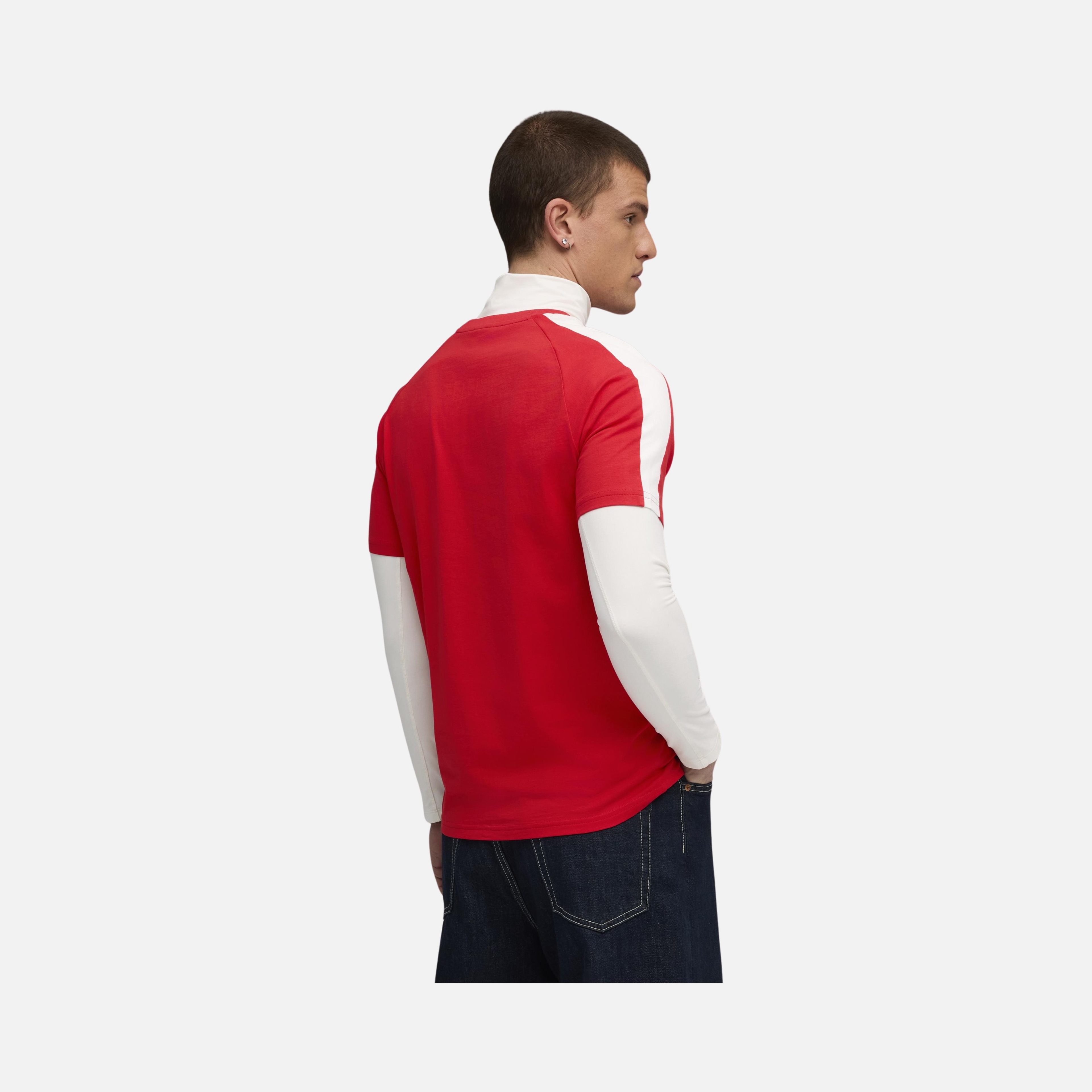 Puma Sportswear T7 Iconic Cat Logo Colorblock Short-Sleeve Erkek Tişört