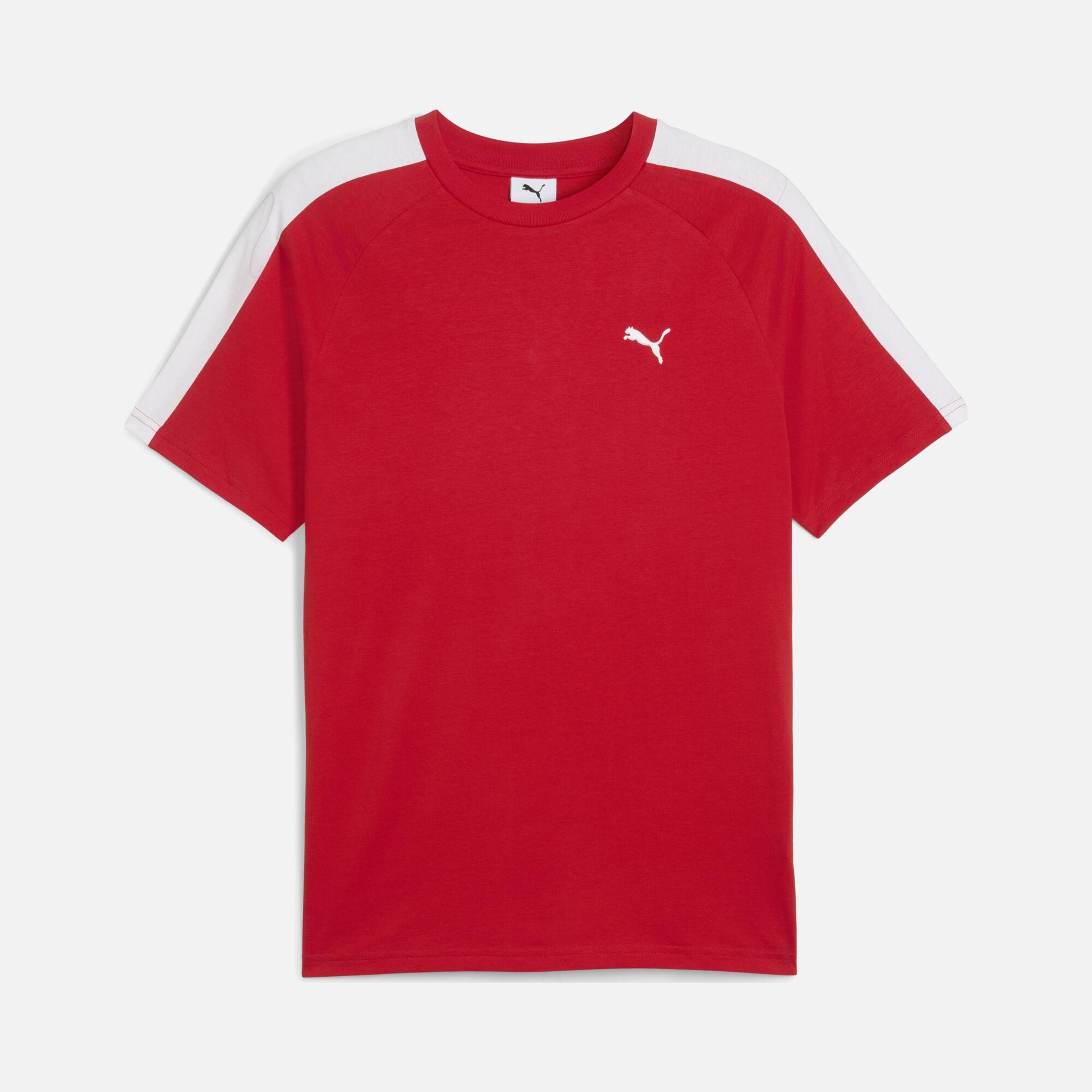 Puma Sportswear T7 Iconic Cat Logo Colorblock Short-Sleeve Erkek Tişört