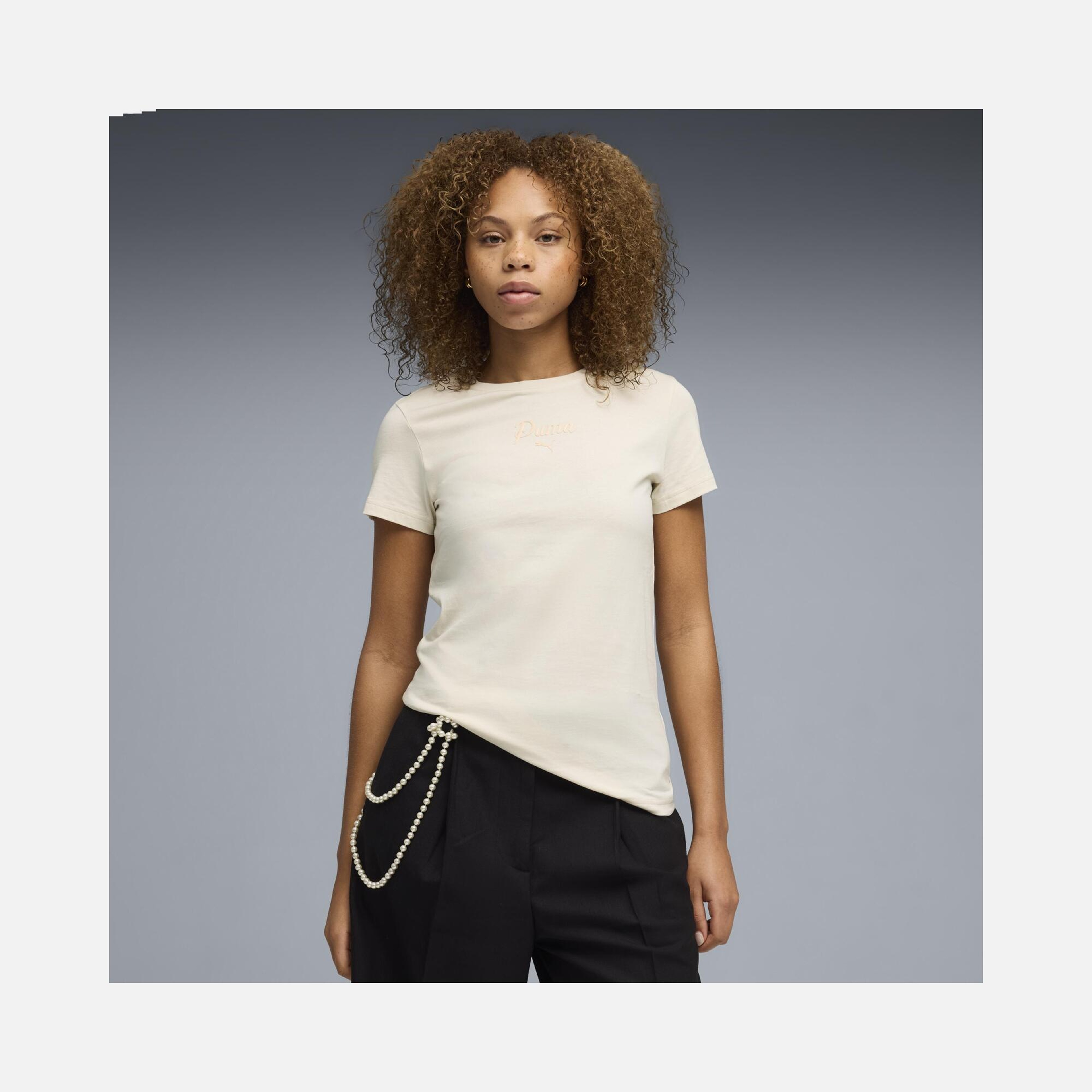 Puma Essentials Script Kadın Tişört