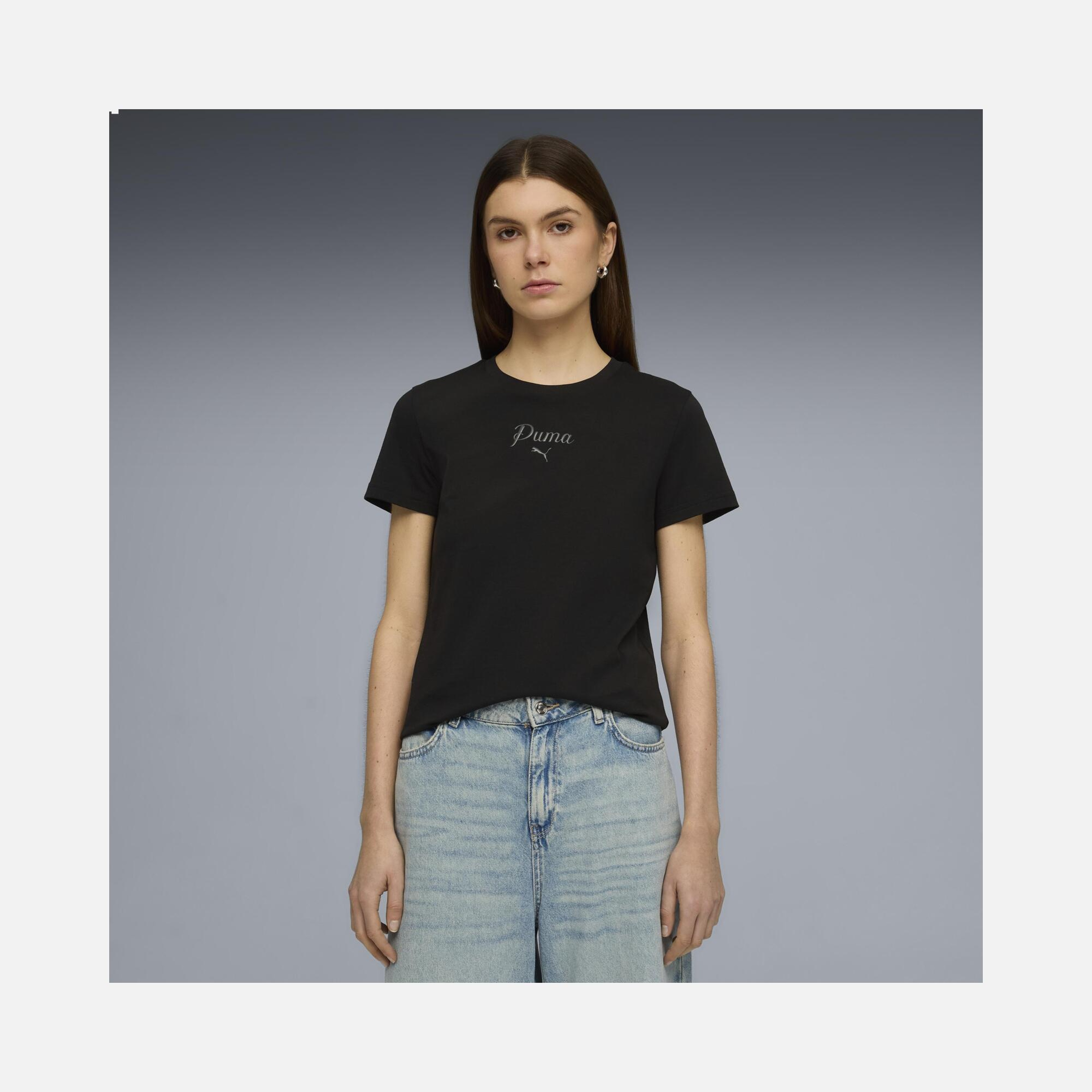 Puma Essentials Script Kadın Tişört