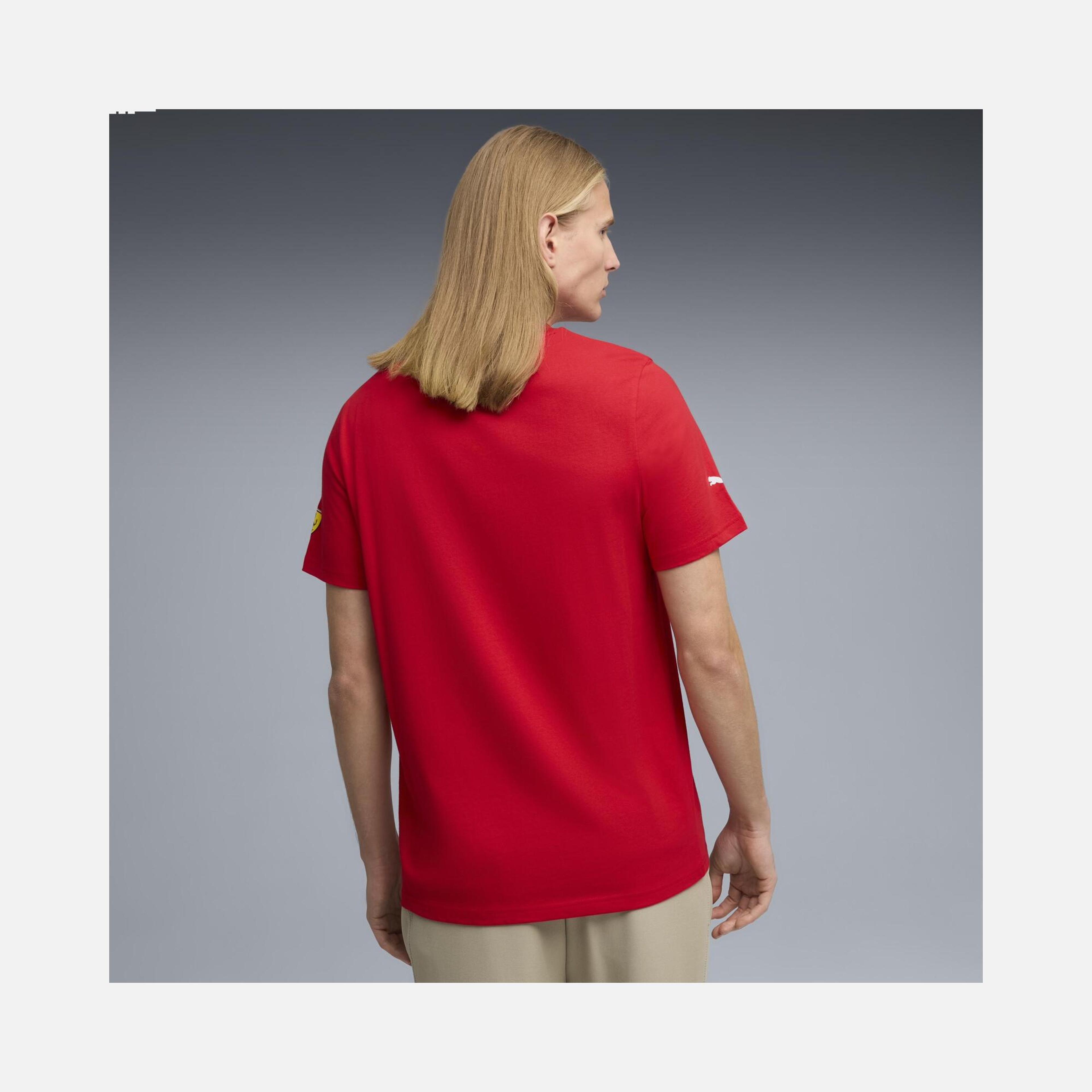 Puma Scuderia Ferrari Tonal Shield Erkek Tişört