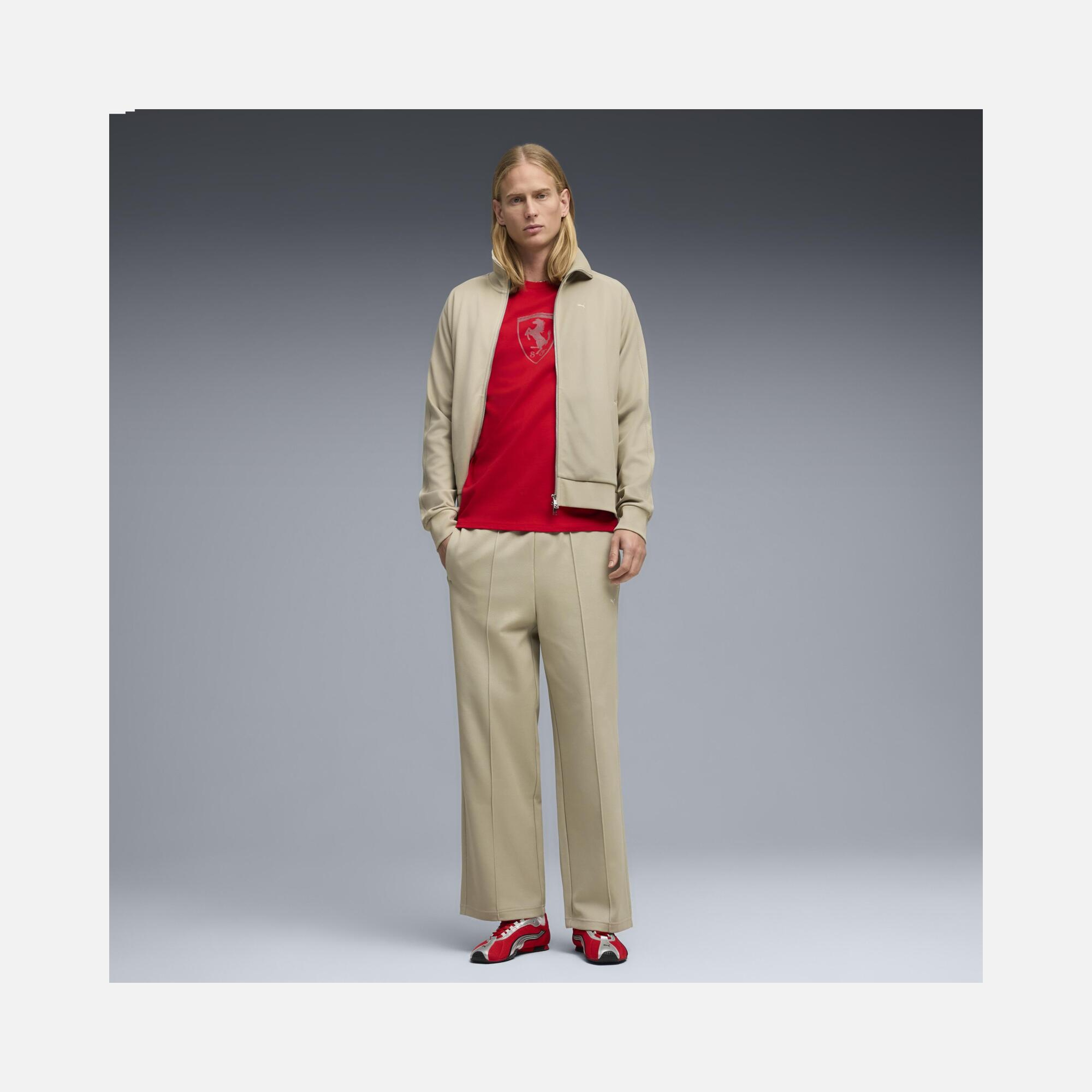 Puma Scuderia Ferrari Tonal Shield Erkek Tişört
