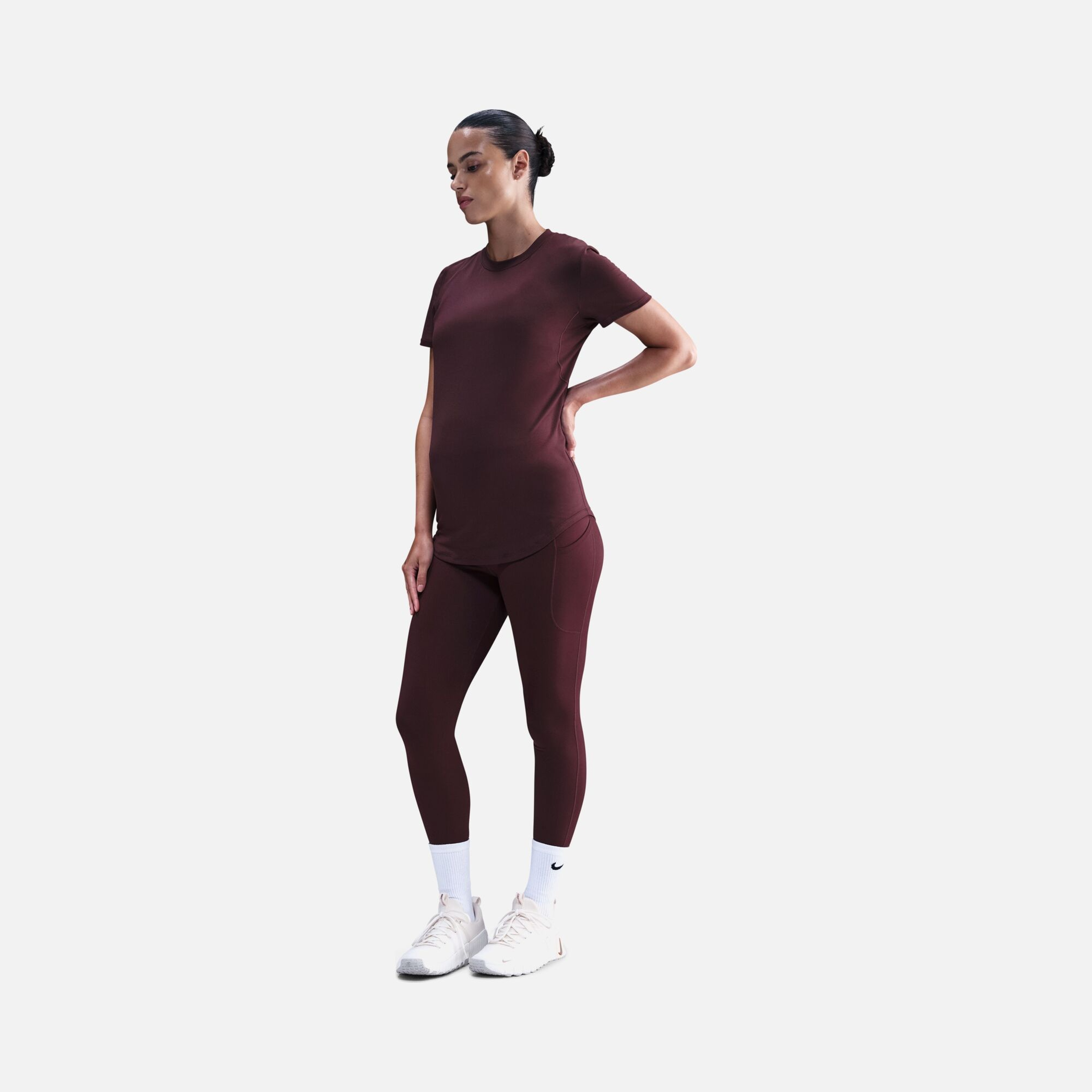 Nike One Dri-Fit High-Waisted 7/8 With Pockets Training (Maternity) Kadın Tayt
