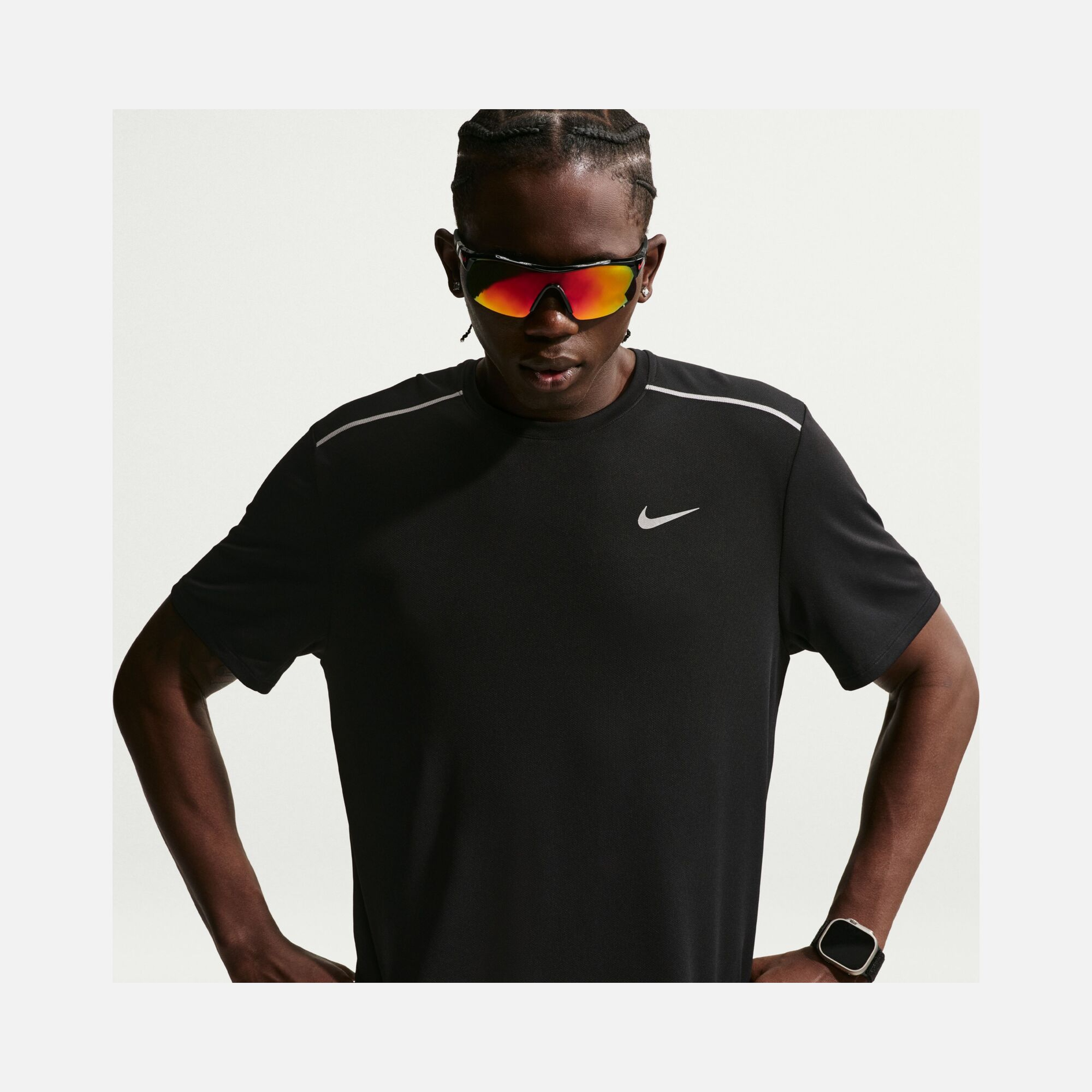 Nike Miler Dri-FIT UV-Protection Short-Sleeve Erkek Tişört