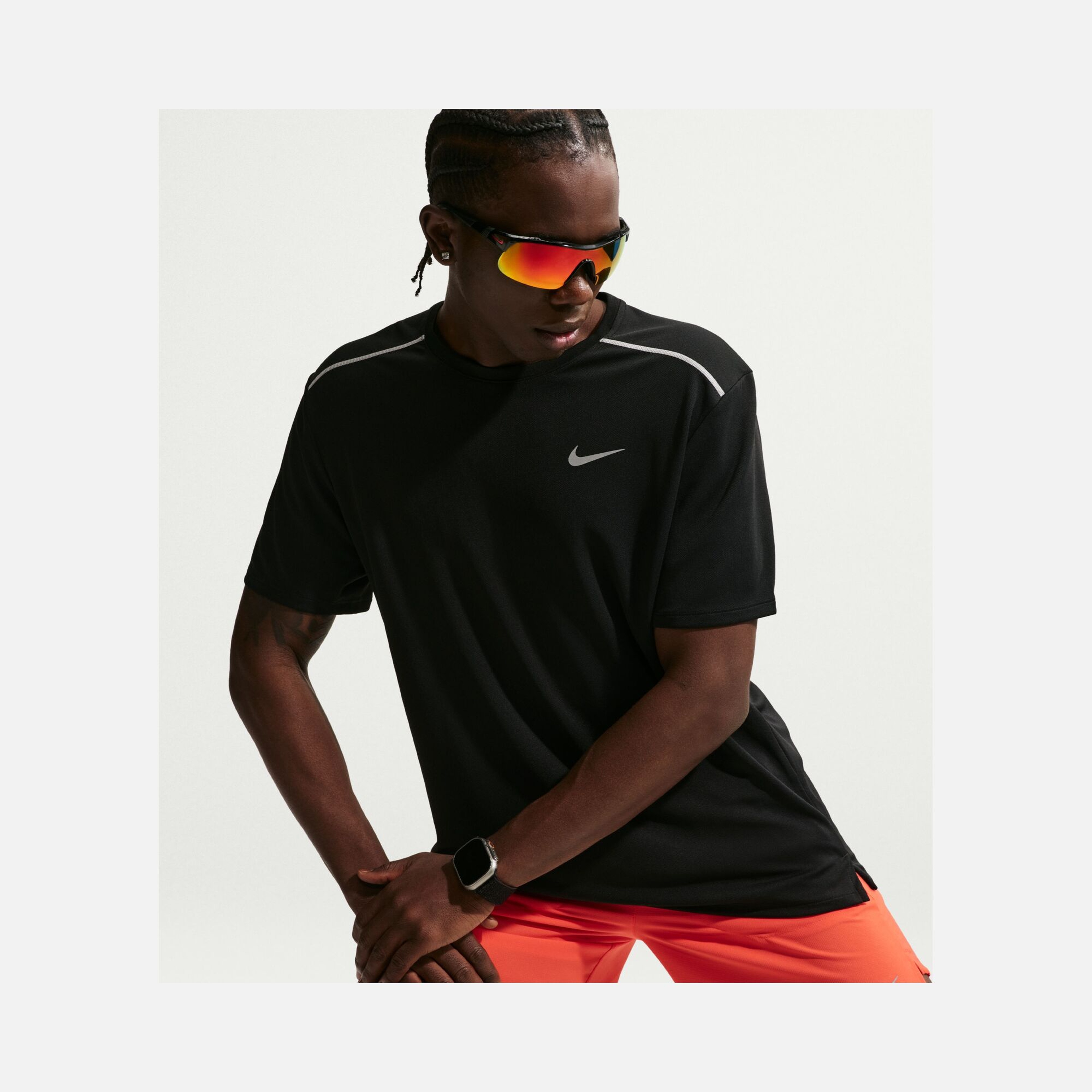Nike Miler Dri-FIT UV-Protection Short-Sleeve Erkek Tişört