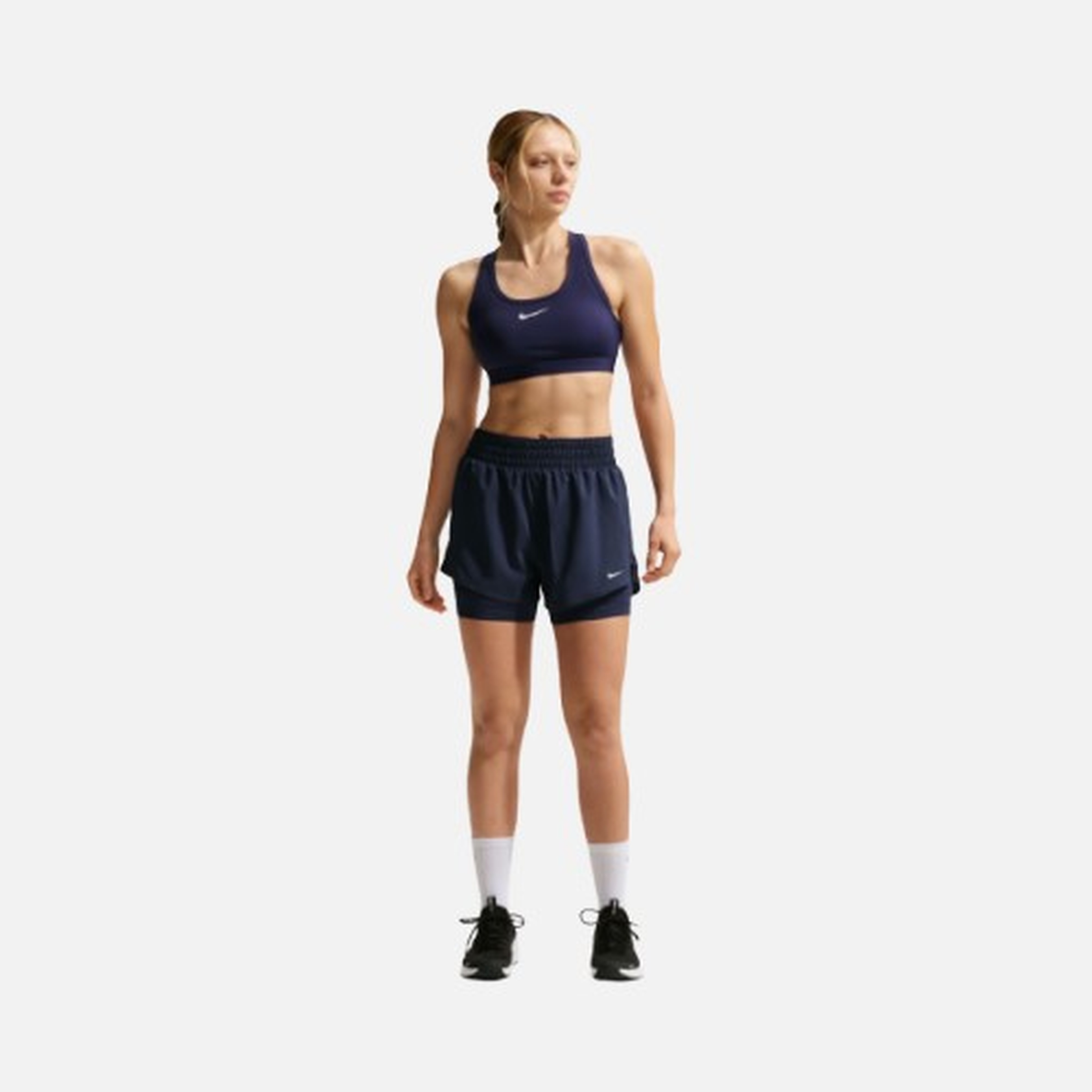 Nike Dri-Fit One High-Waisted 3" 2-in-1 Training Kadın Şort