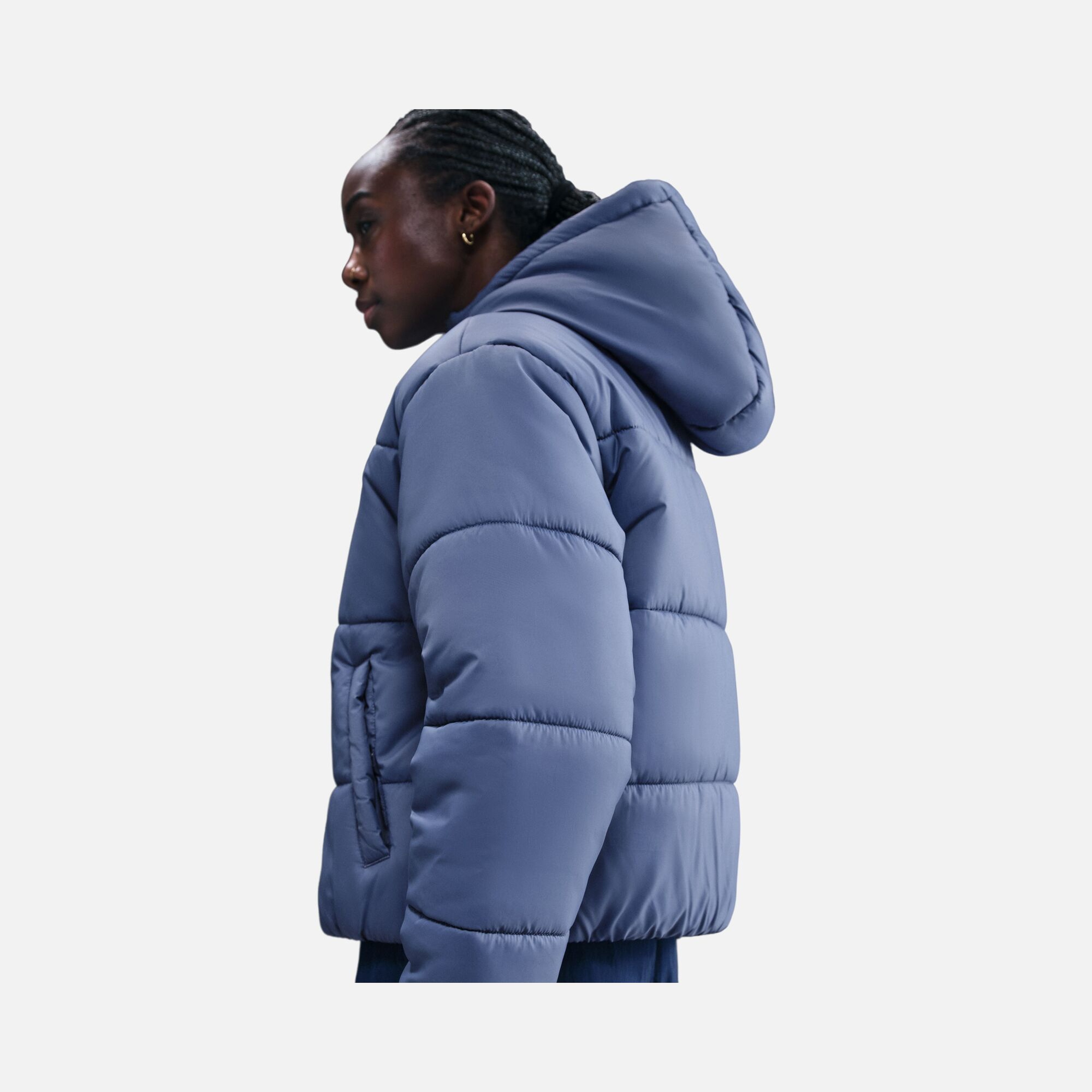 Nike Sportswear Therma-Fit Loose Cut at Hip-Length Full-Zip Hoodie Kadın Mont