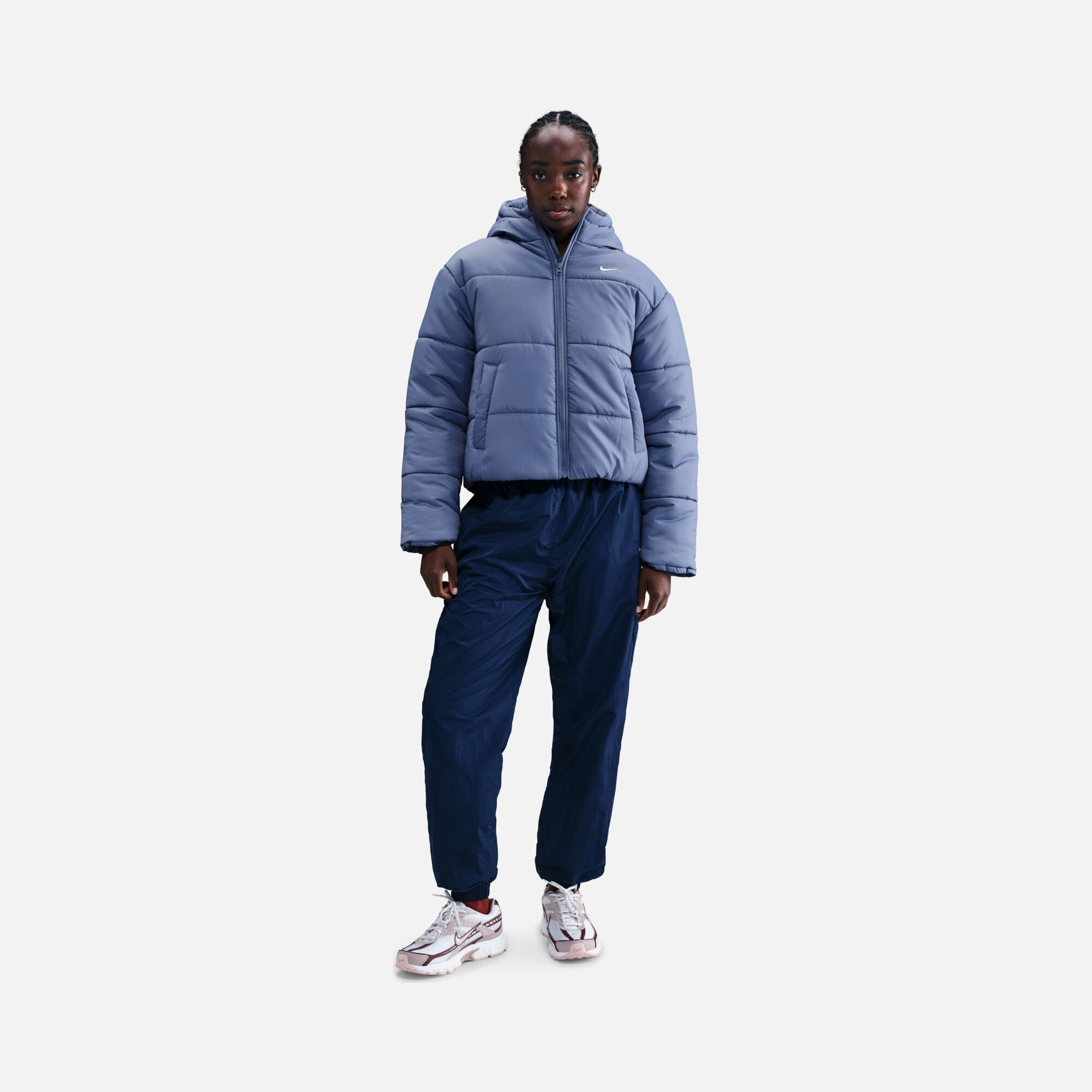 Nike Sportswear Therma-Fit Loose Cut at Hip-Length Full-Zip Hoodie Kadın Mont