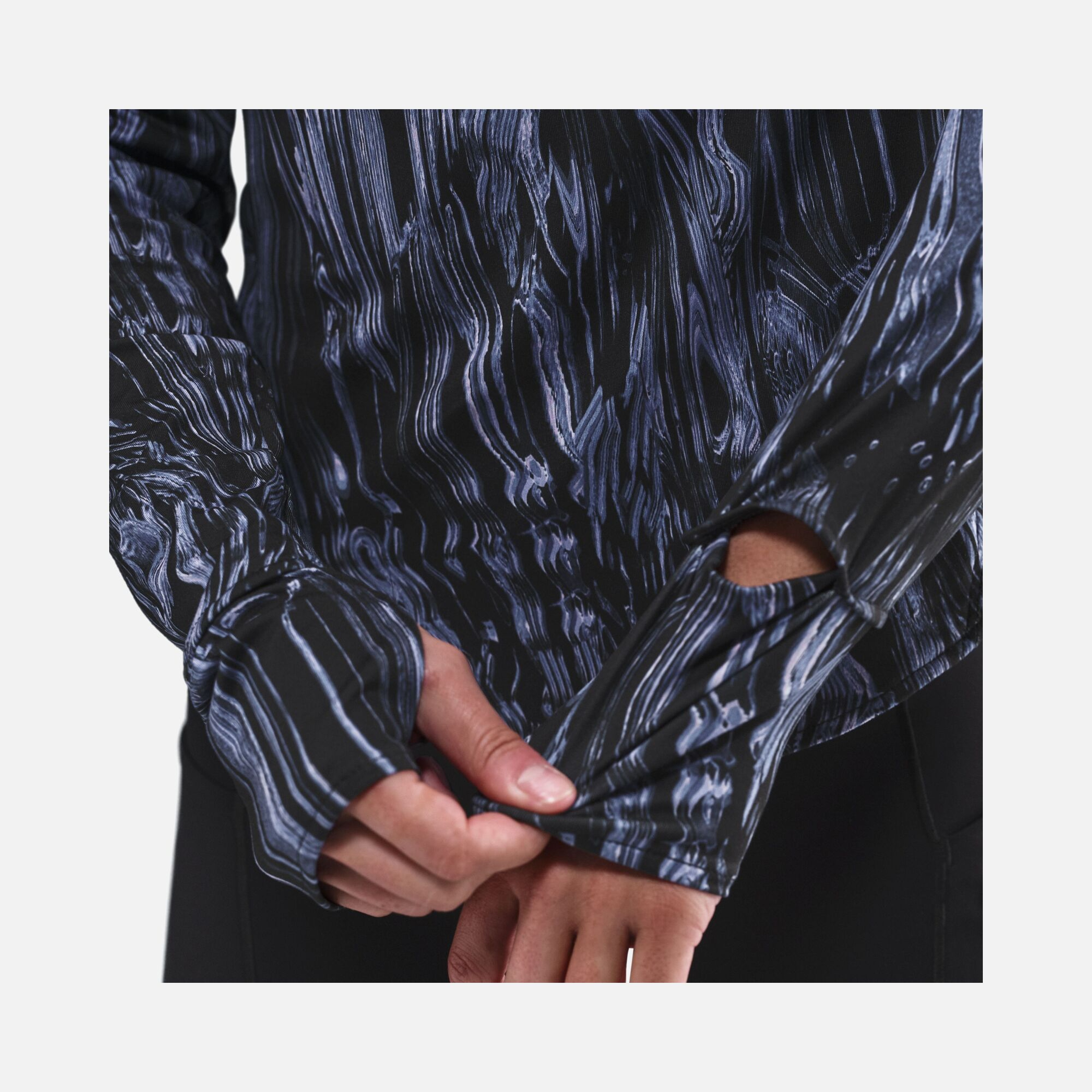 Nike Dri-Fit Swift UV Half-Zip Running Kadın Tişört
