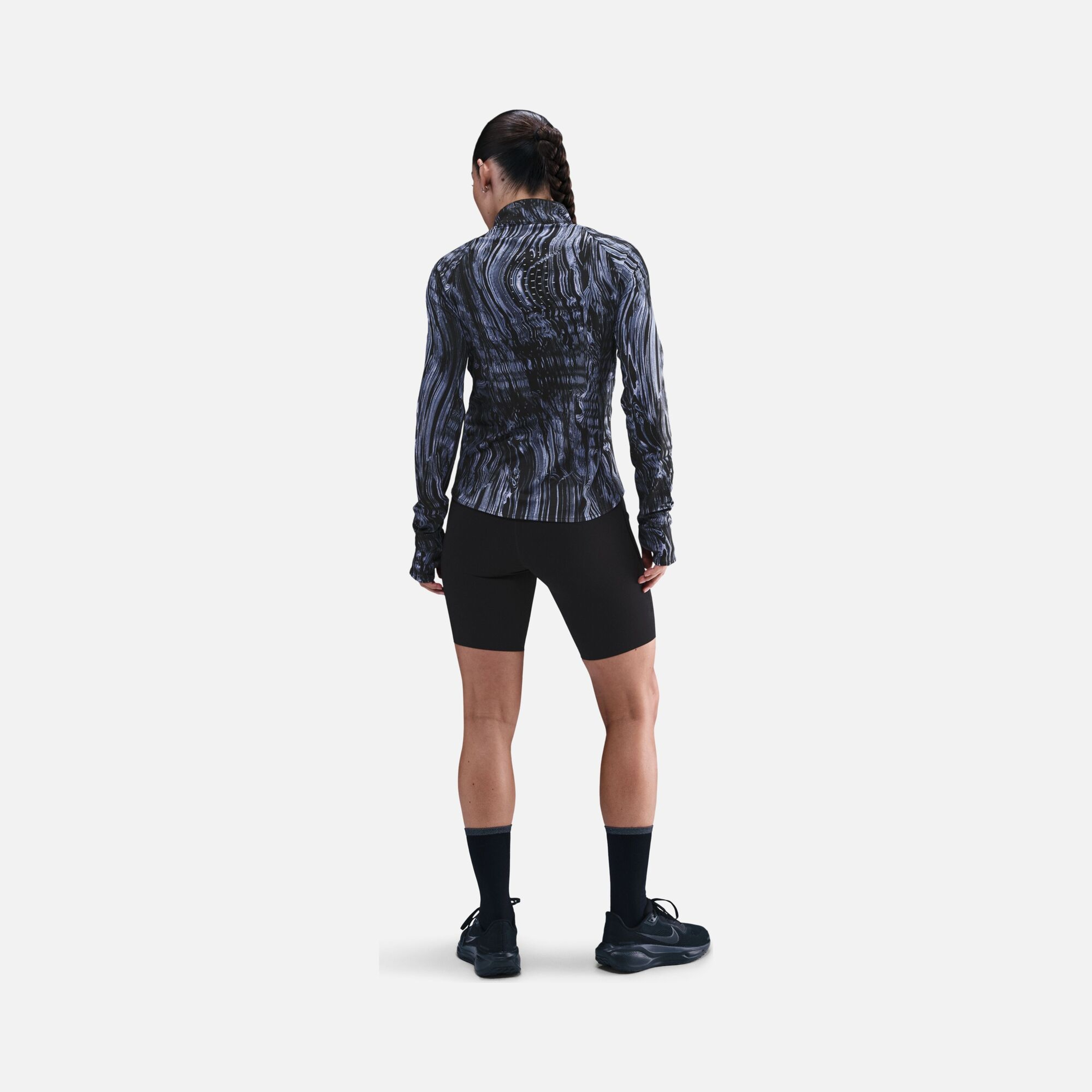 Nike Dri-Fit Swift UV Half-Zip Running Kadın Tişört
