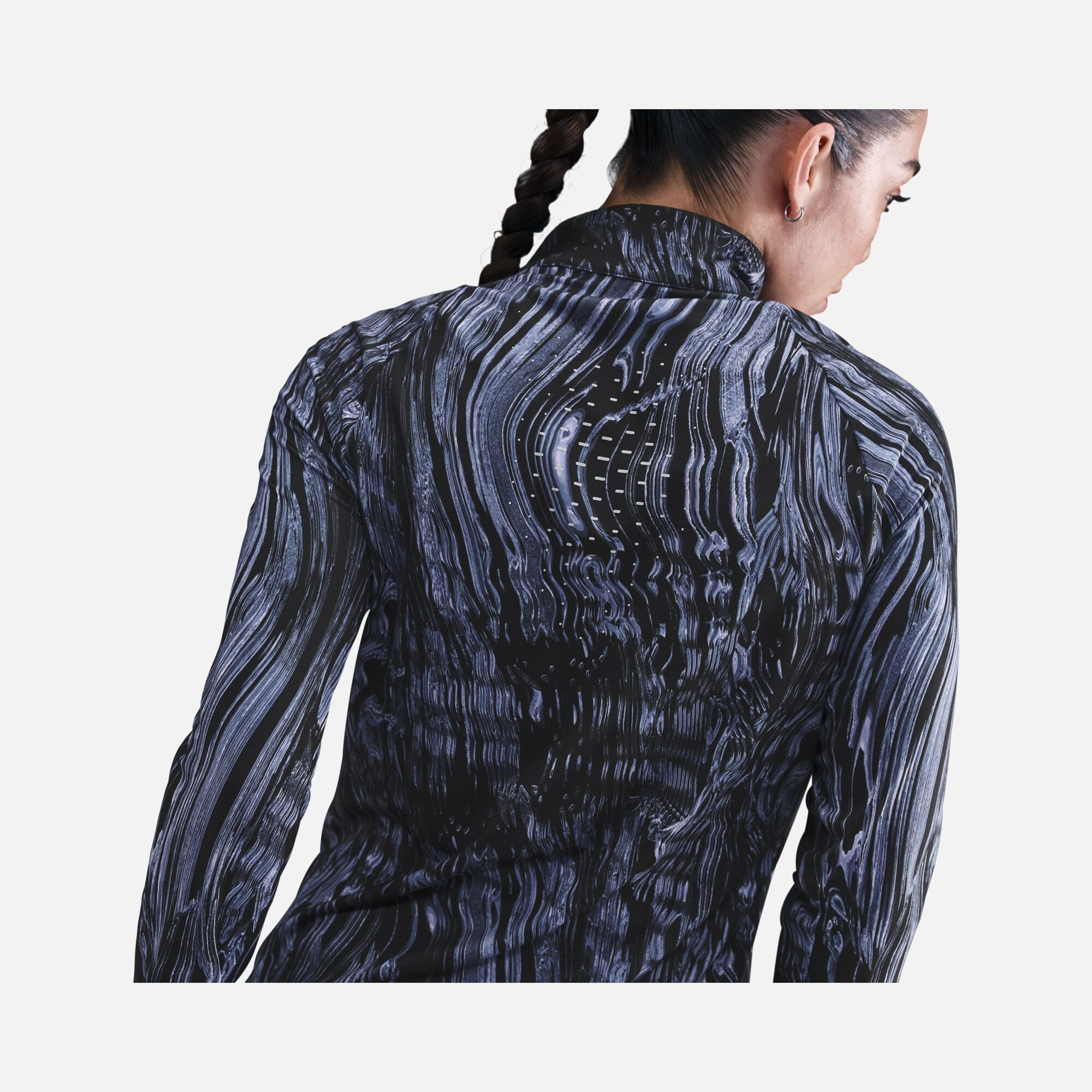Nike Dri-Fit Swift UV Half-Zip Running Kadın Tişört