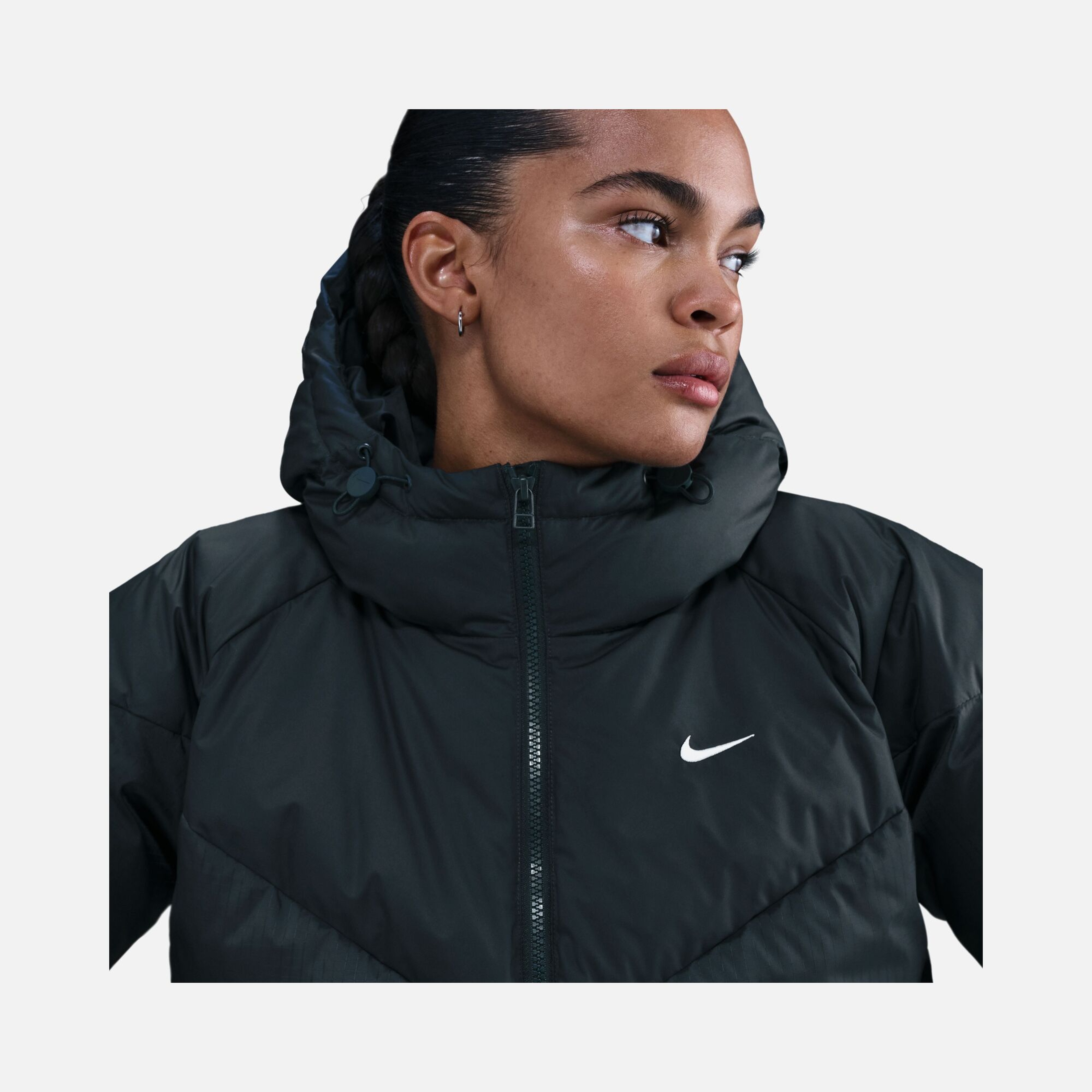 Nike Windpuffer Storm-FIT Loose Hooded Down Puffer Kadın Mont