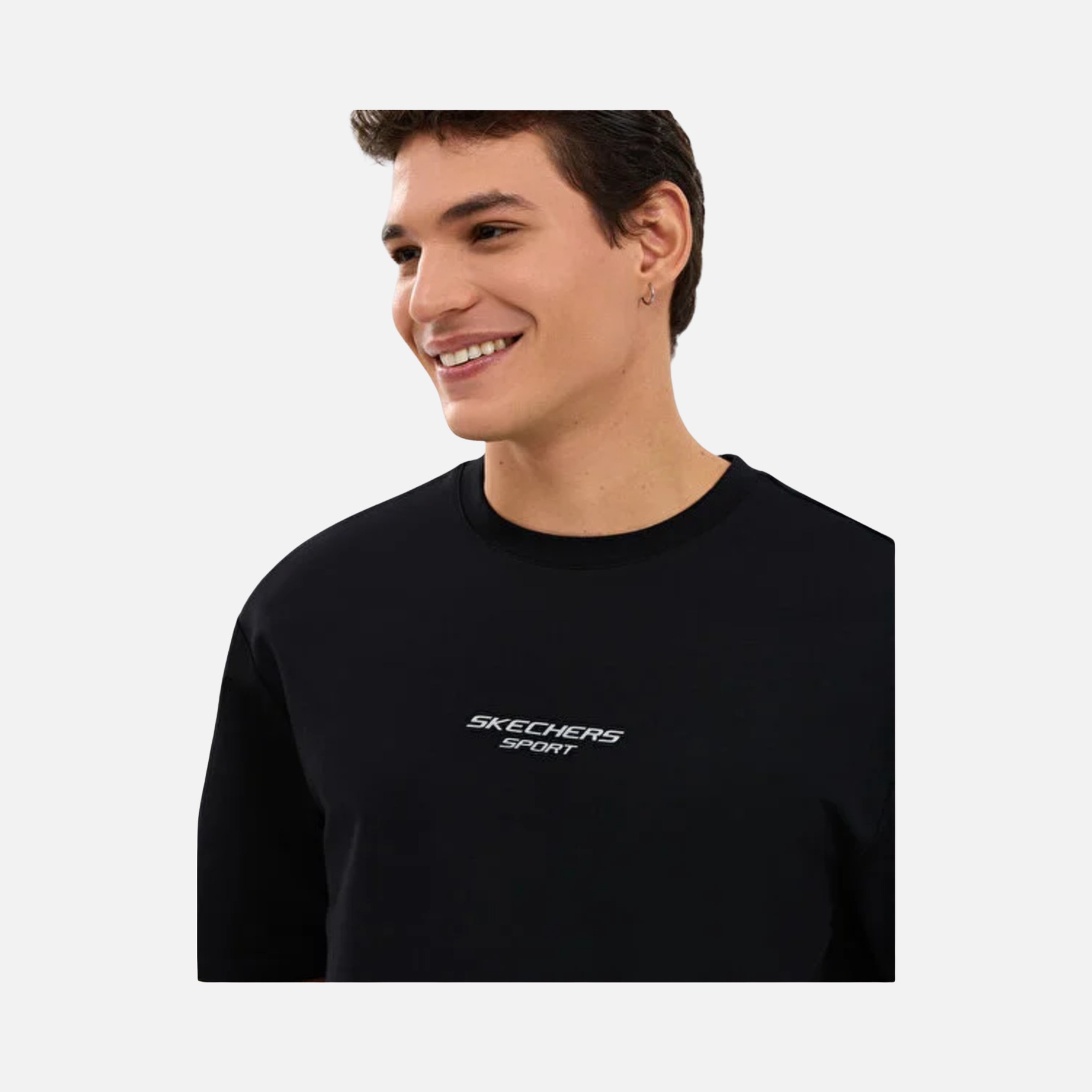 Skechers Graphic Tee Reflect Logo Oversize Erkek Tişört