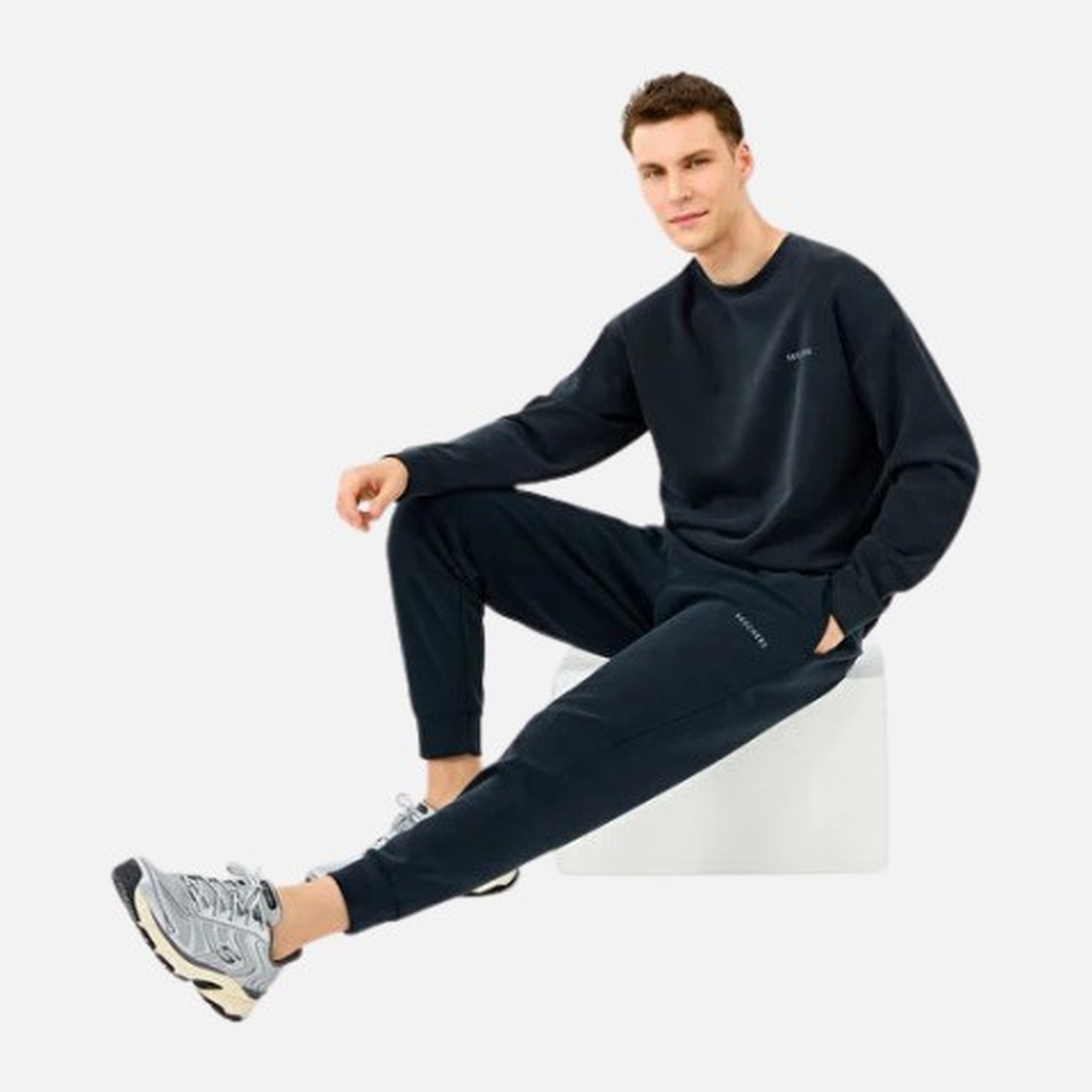 Skechers M Loose Crewneck Erkek Sweatshirt