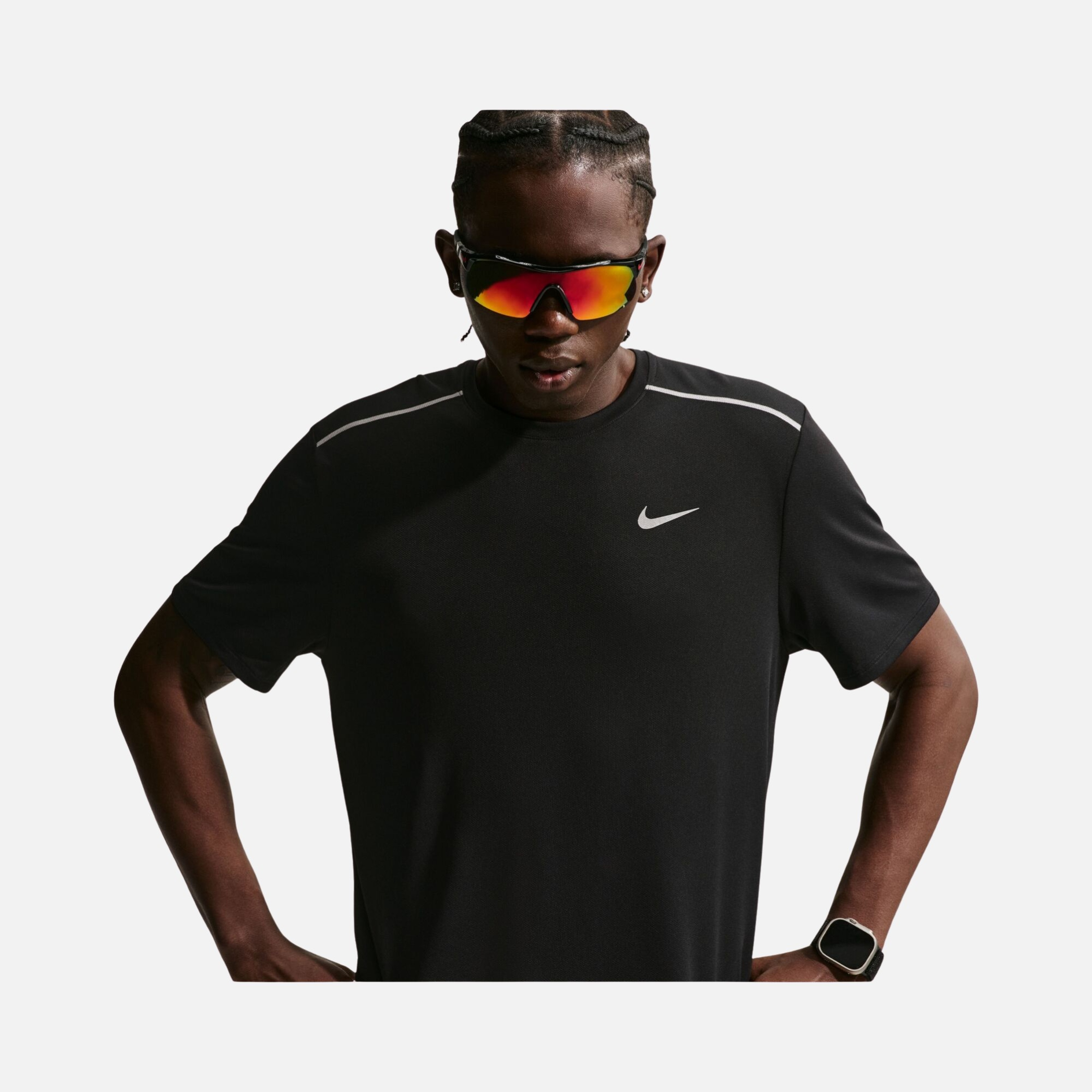 Nike Miler Dri-FIT UV-Protection Short-Sleeve Erkek Tişört