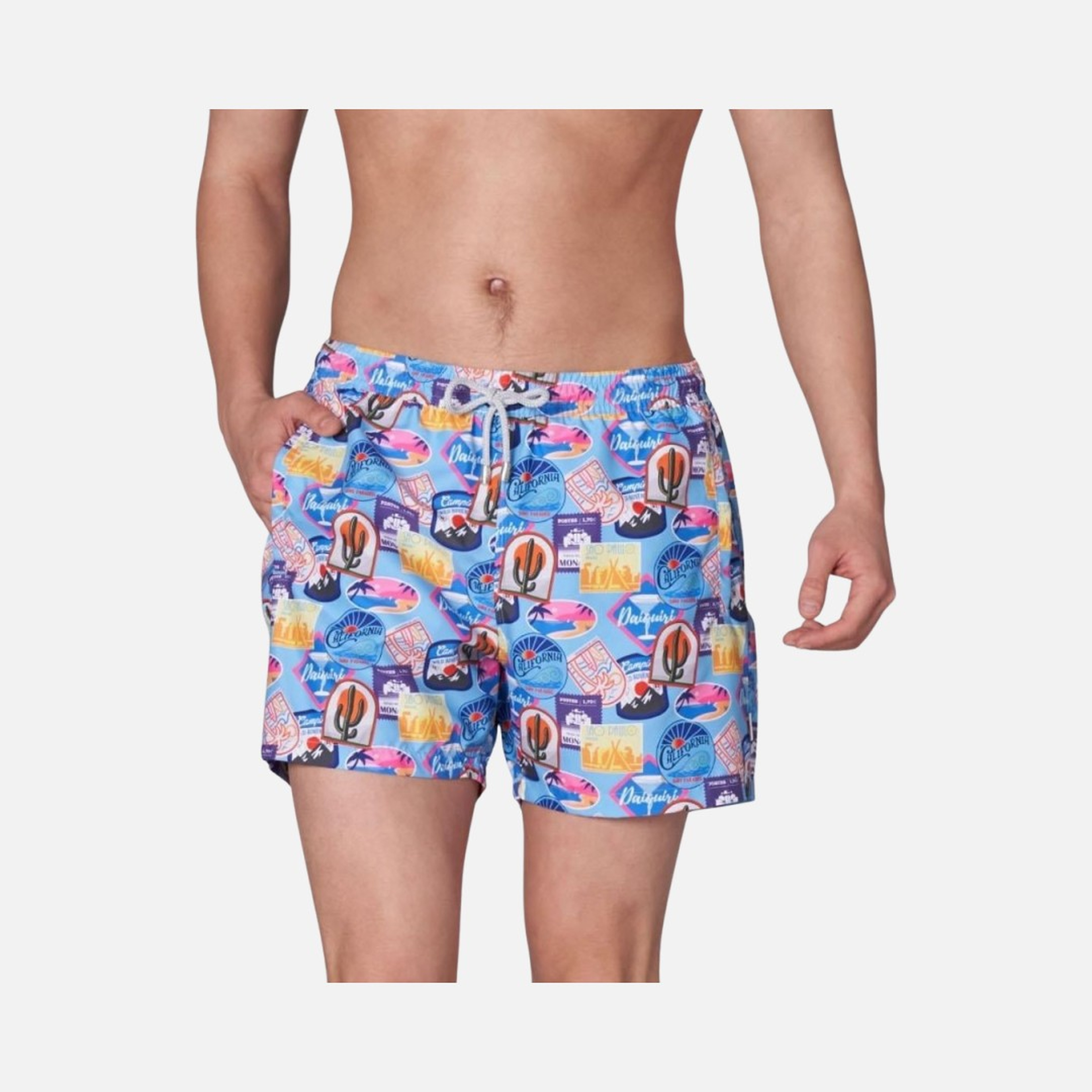 John Frank M All Over Printed Erkek Mayo Şort