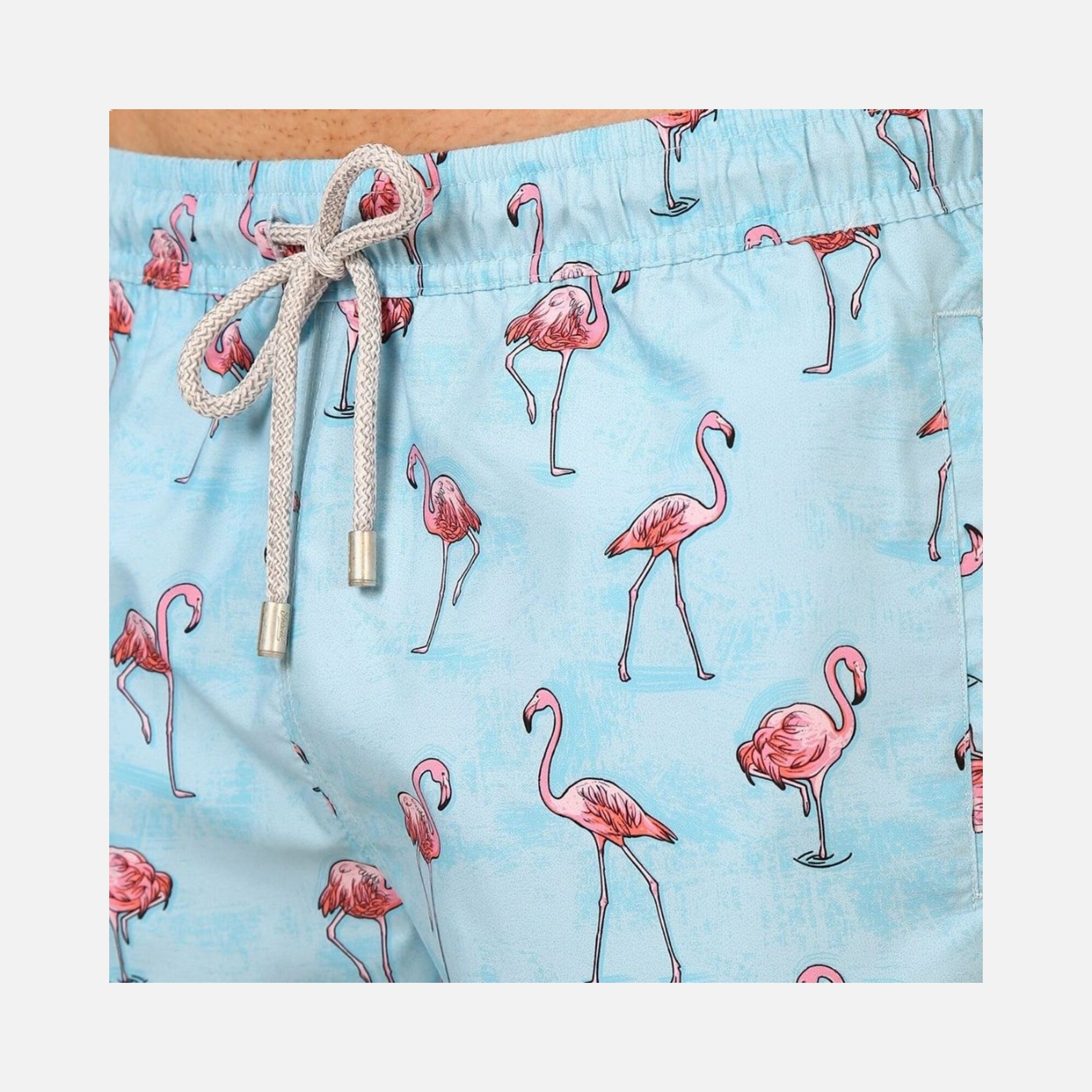 John Frank All Over Flamingo Erkek Mayo