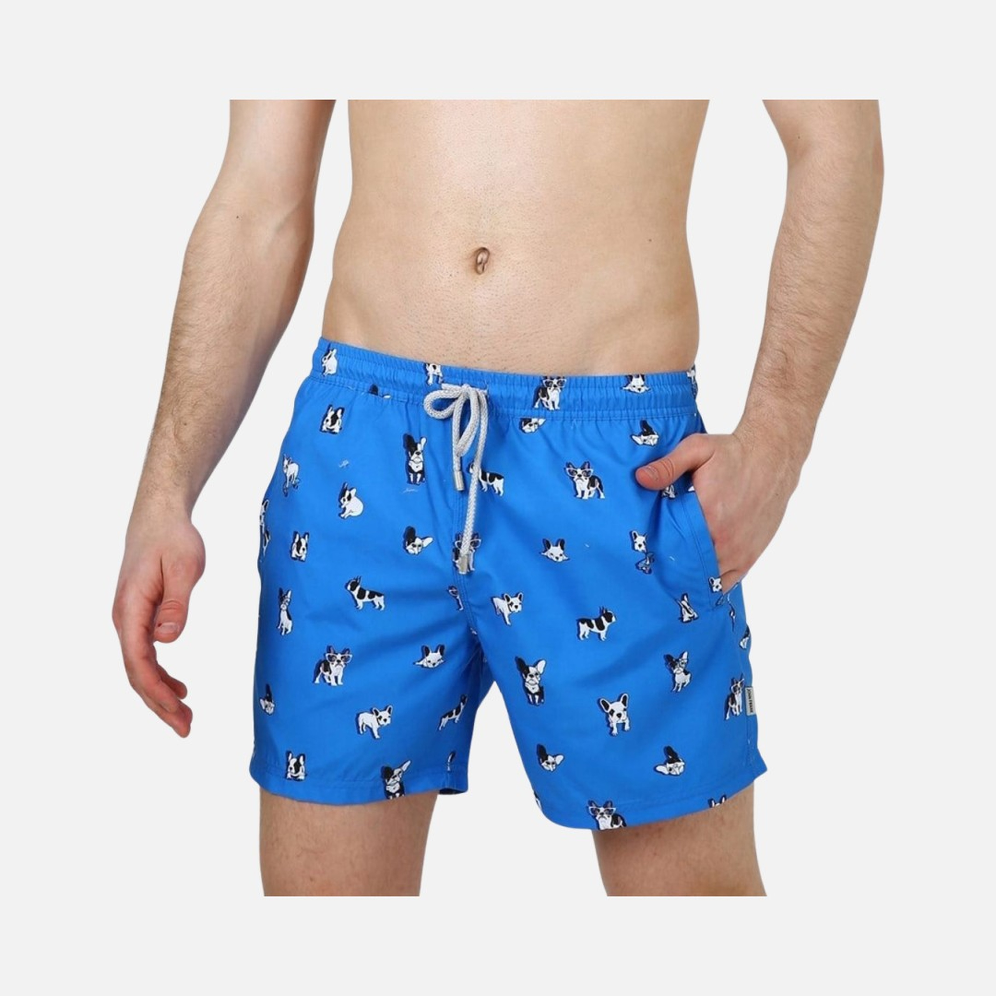John Frank Bulldog Navy All Over Erkek Mayo