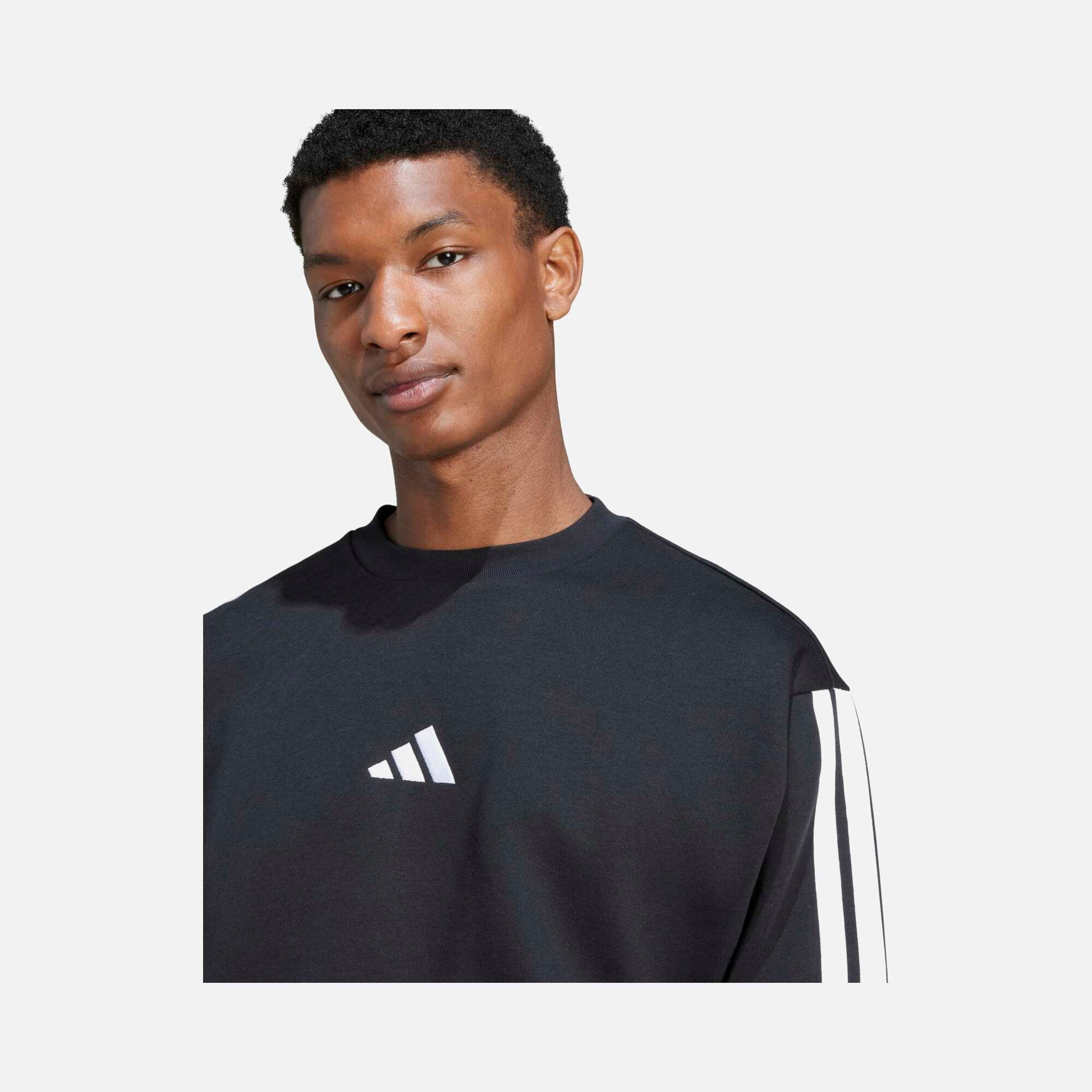 adidas Essentials 3-Stripes Fleece Erkek Sweatshirt