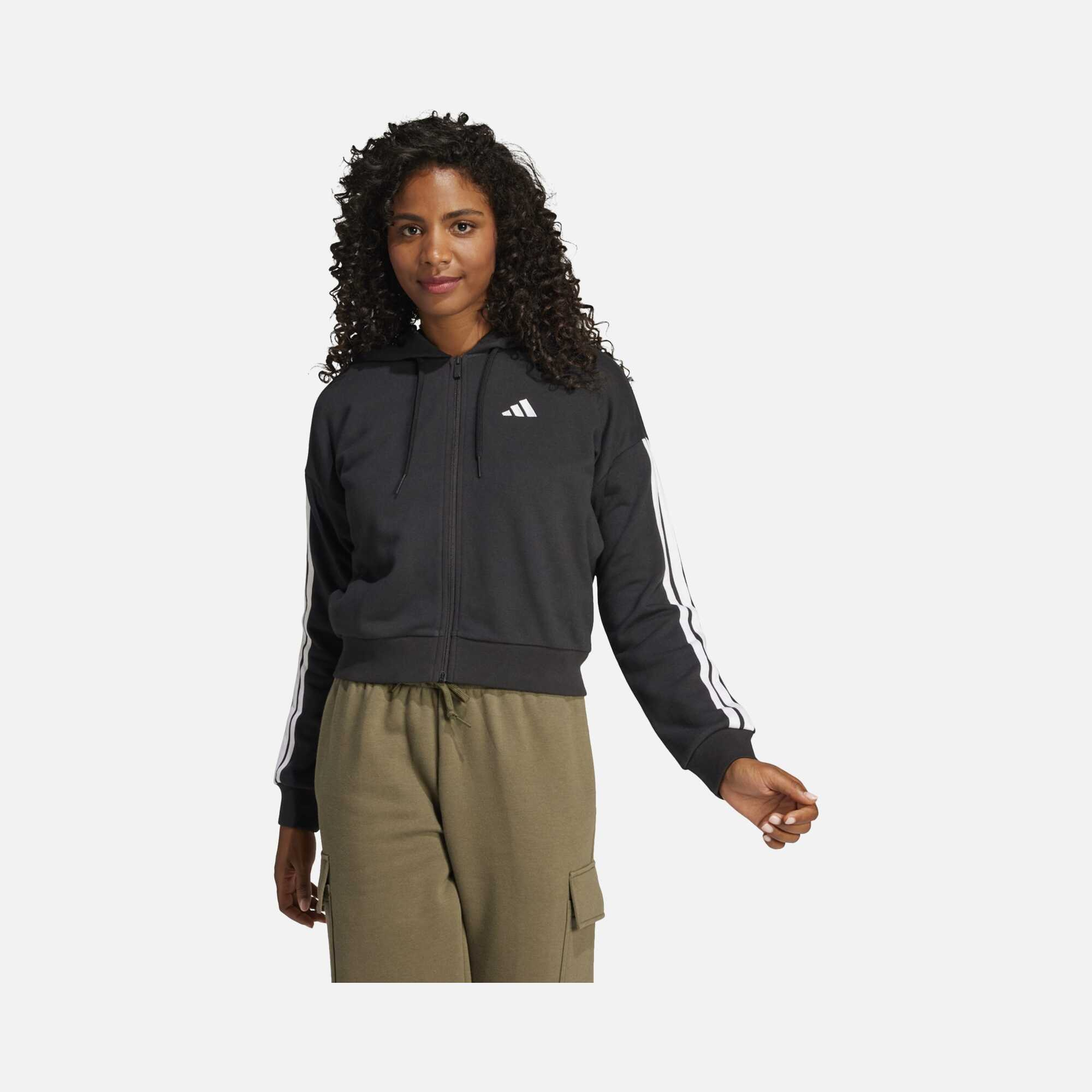 adidas Essentials 3-Stripes French Terry Full-Zip Kadın Ceket