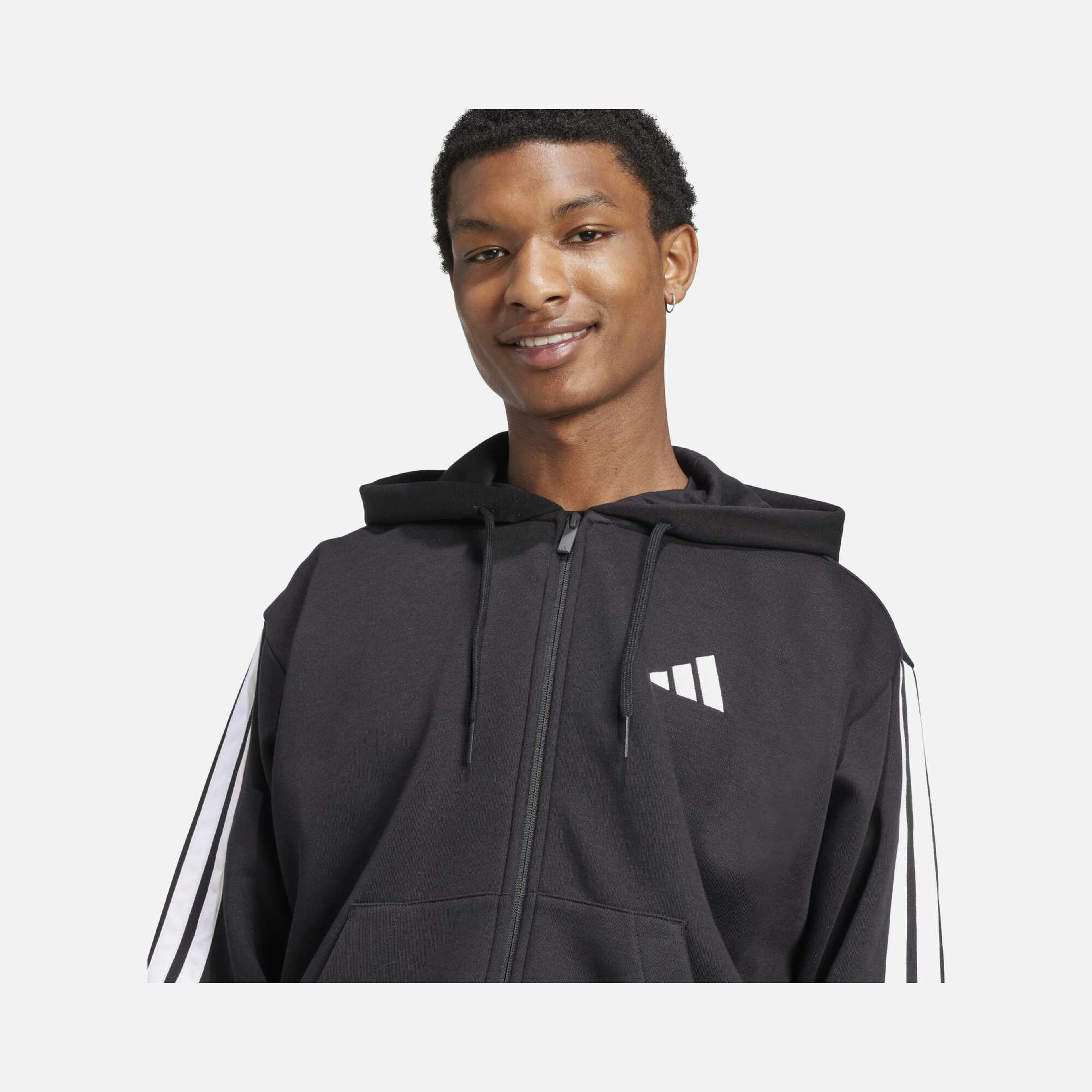 adidas Essentials 3-Stripes Fleece Erkek Ceket
