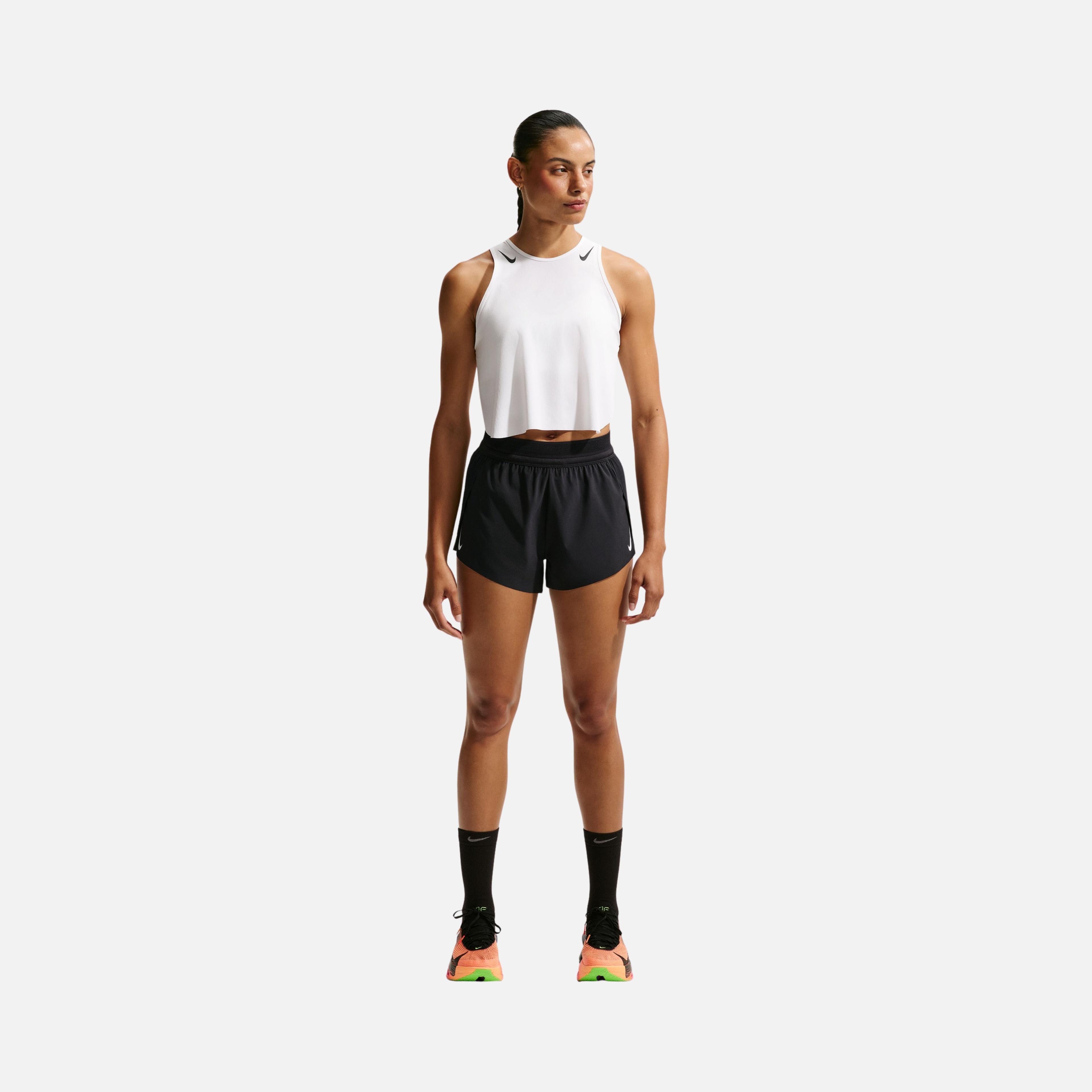 Nike AeroSwift Dri-Fit ADV Mid-Rise Brief-Lined 3" Running Kadın Şort