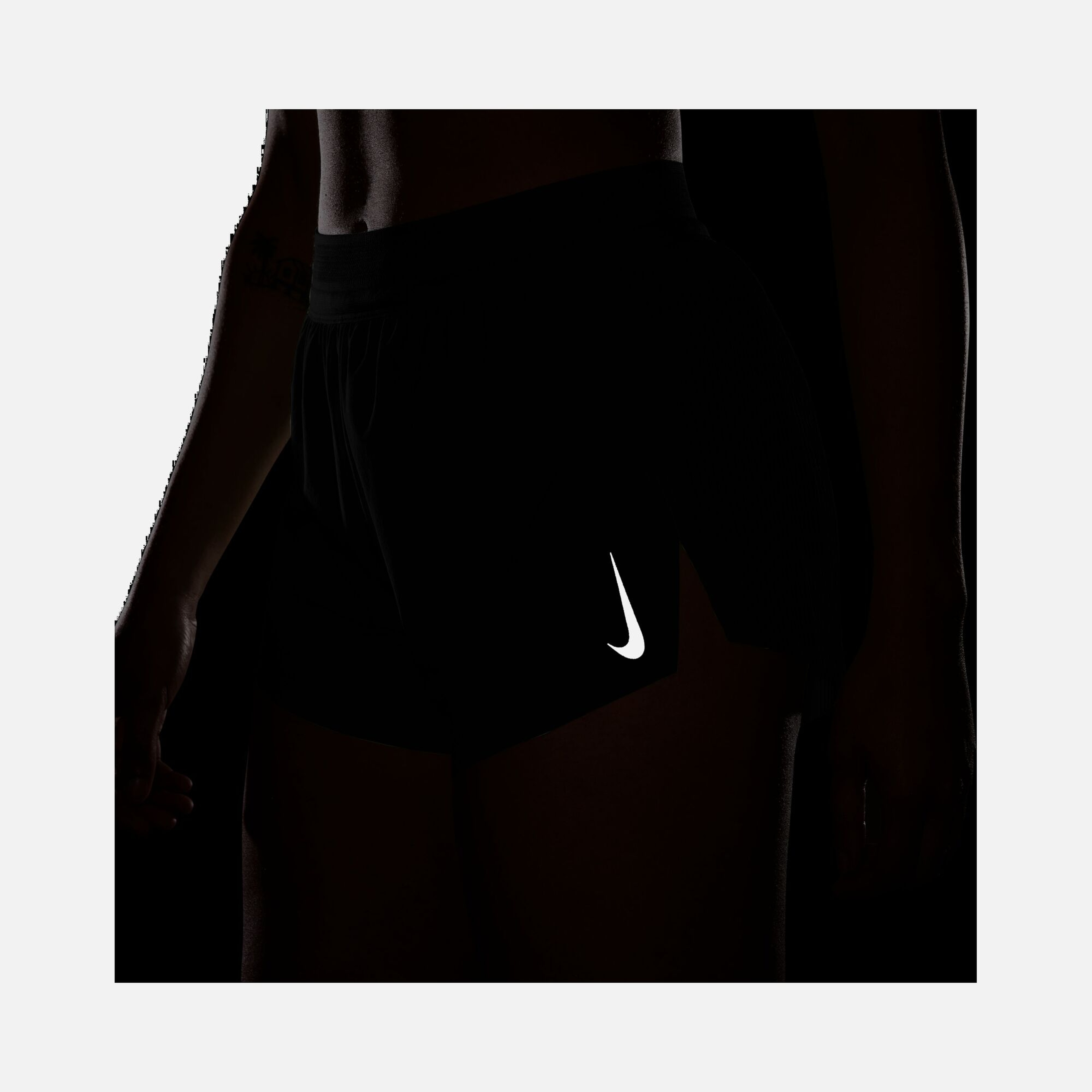 Nike AeroSwift Dri-Fit ADV Mid-Rise Brief-Lined 3" Running Kadın Şort