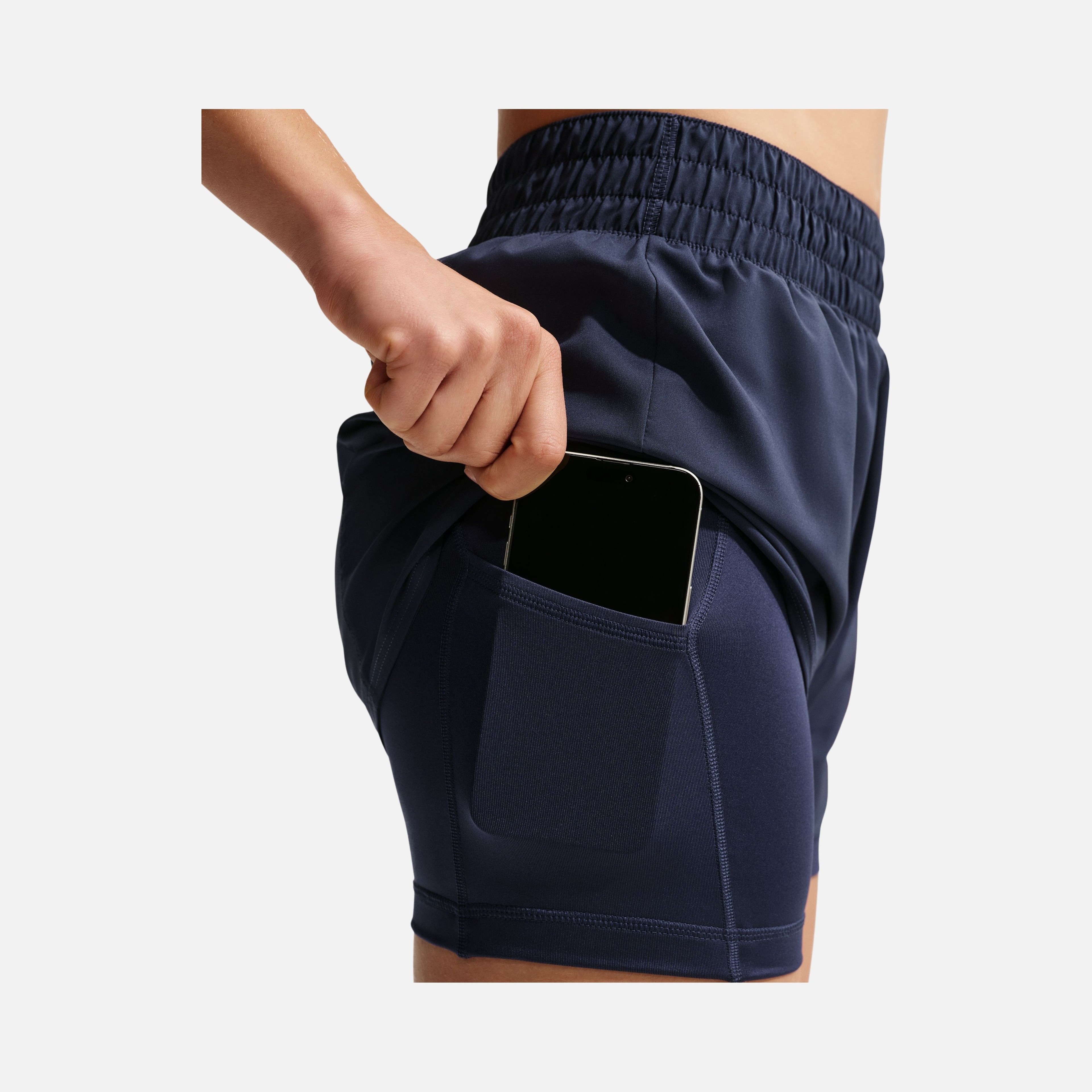 Nike Dri-Fit One High-Waisted 3" 2-in-1 Training Kadın Şort