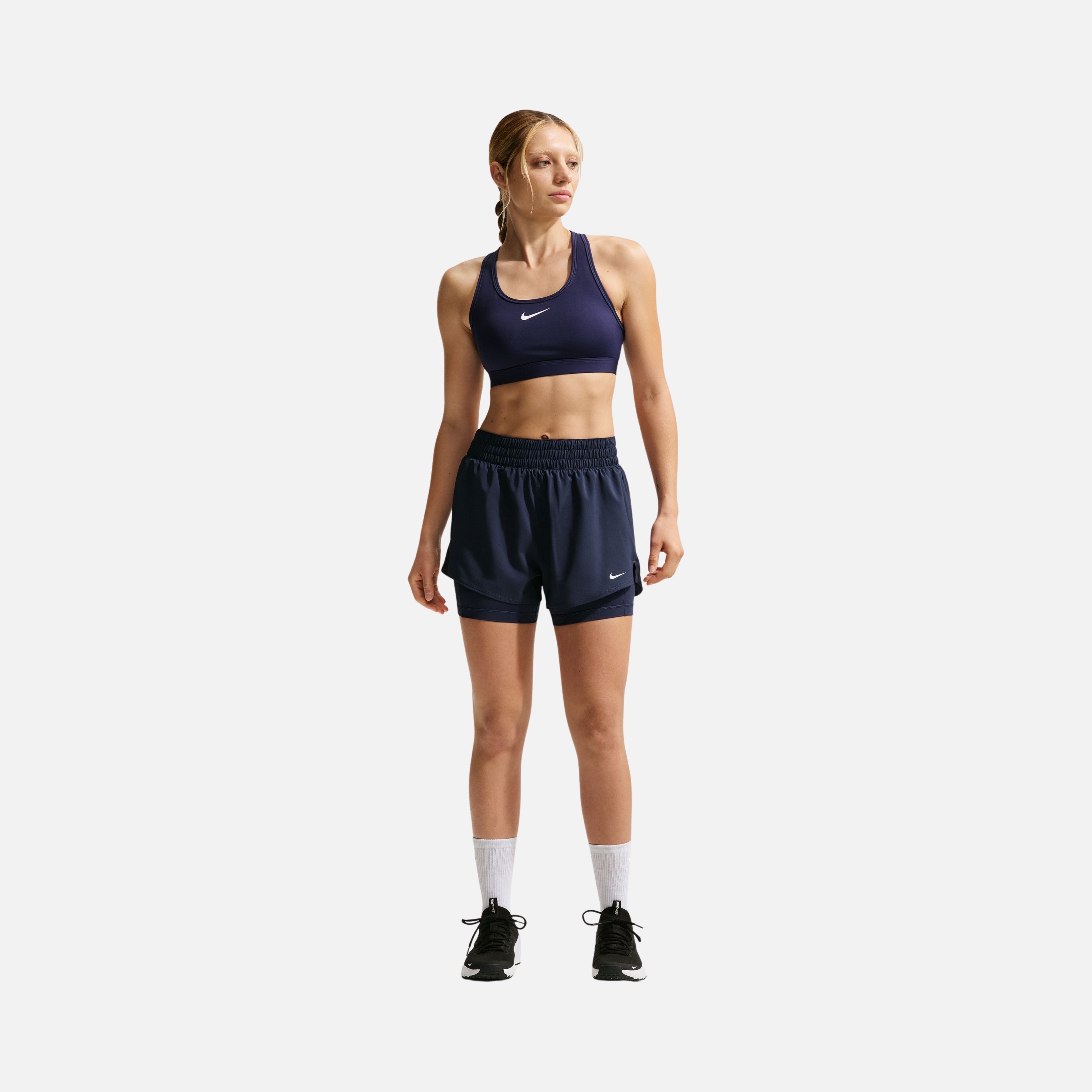 Nike Dri-Fit One High-Waisted 3" 2-in-1 Training Kadın Şort