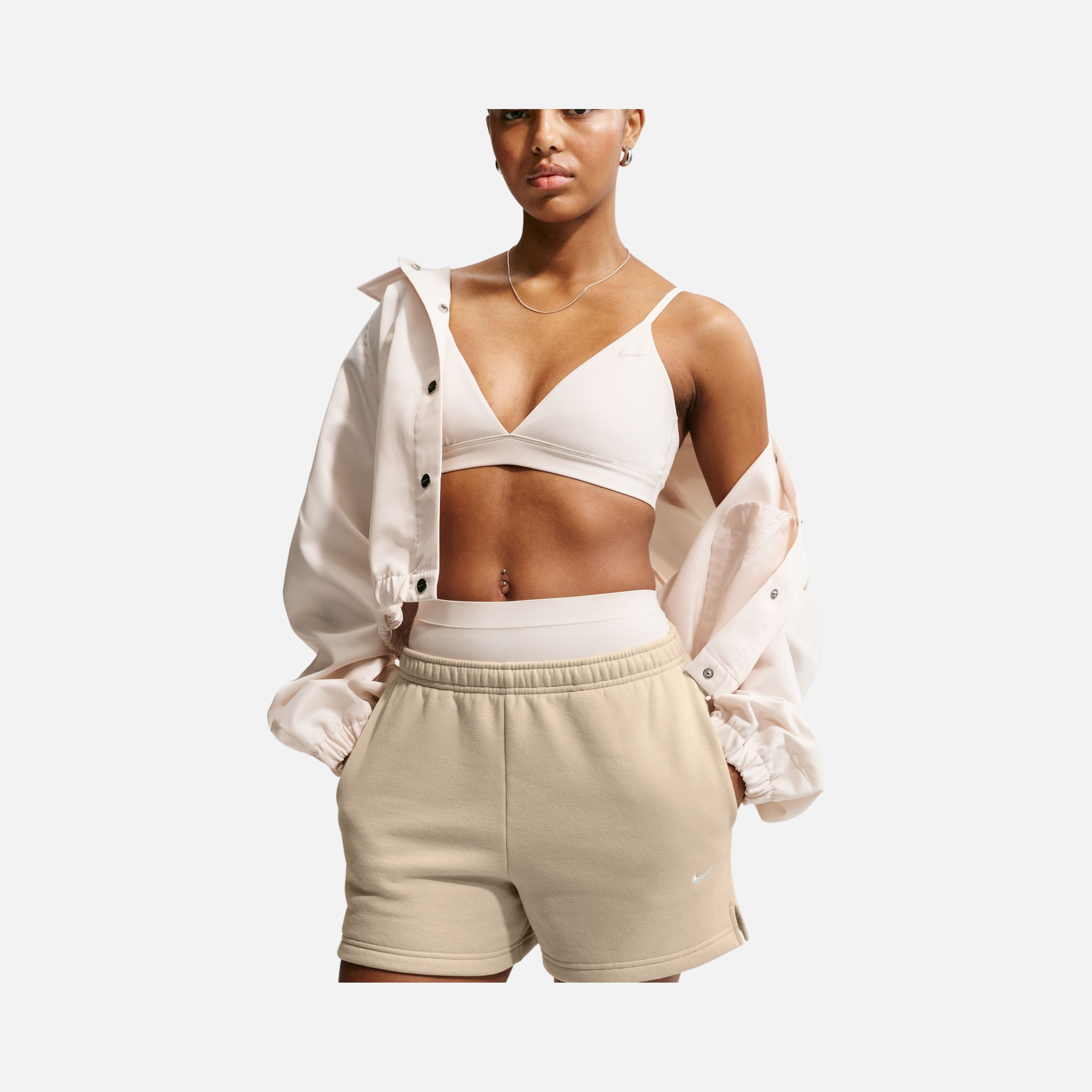 Nike Studio Fleece  Mid-Rise 4 inc Short Kadın Şort