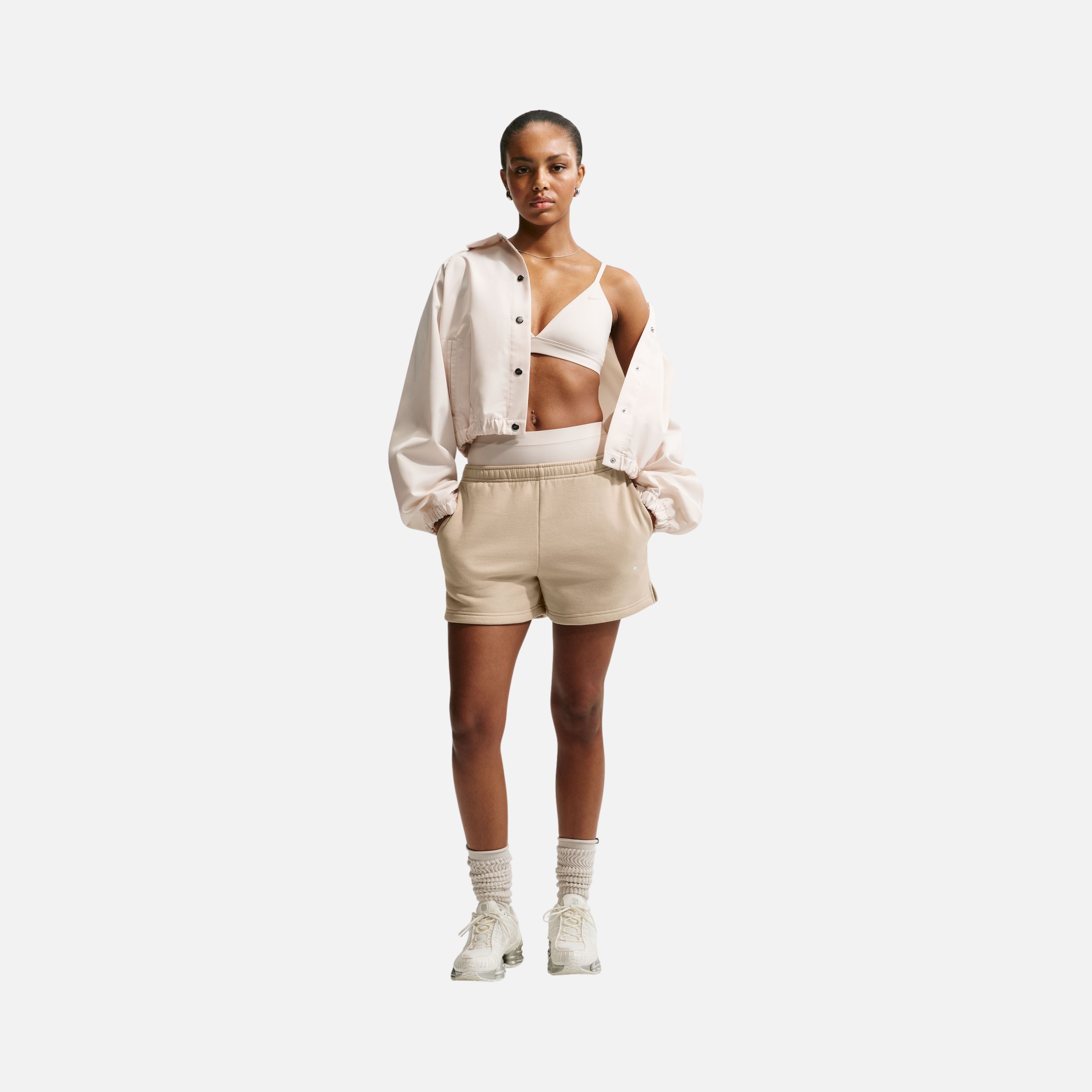Nike Studio Fleece Mid-Rise 4 inc Short Kadın Şort